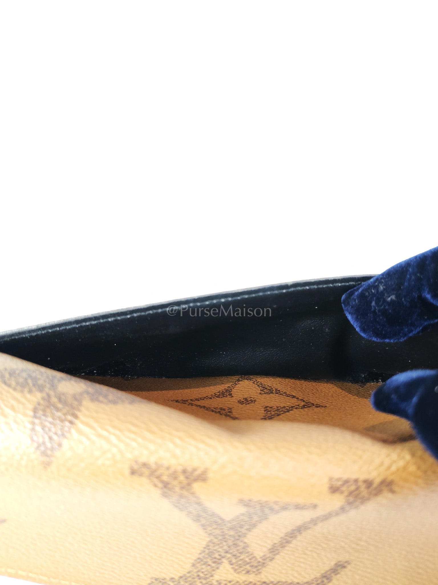 Sarah Wallet in Reverse Monogram Canvas (Microchip) | Purse Maison Luxury Bags Shop