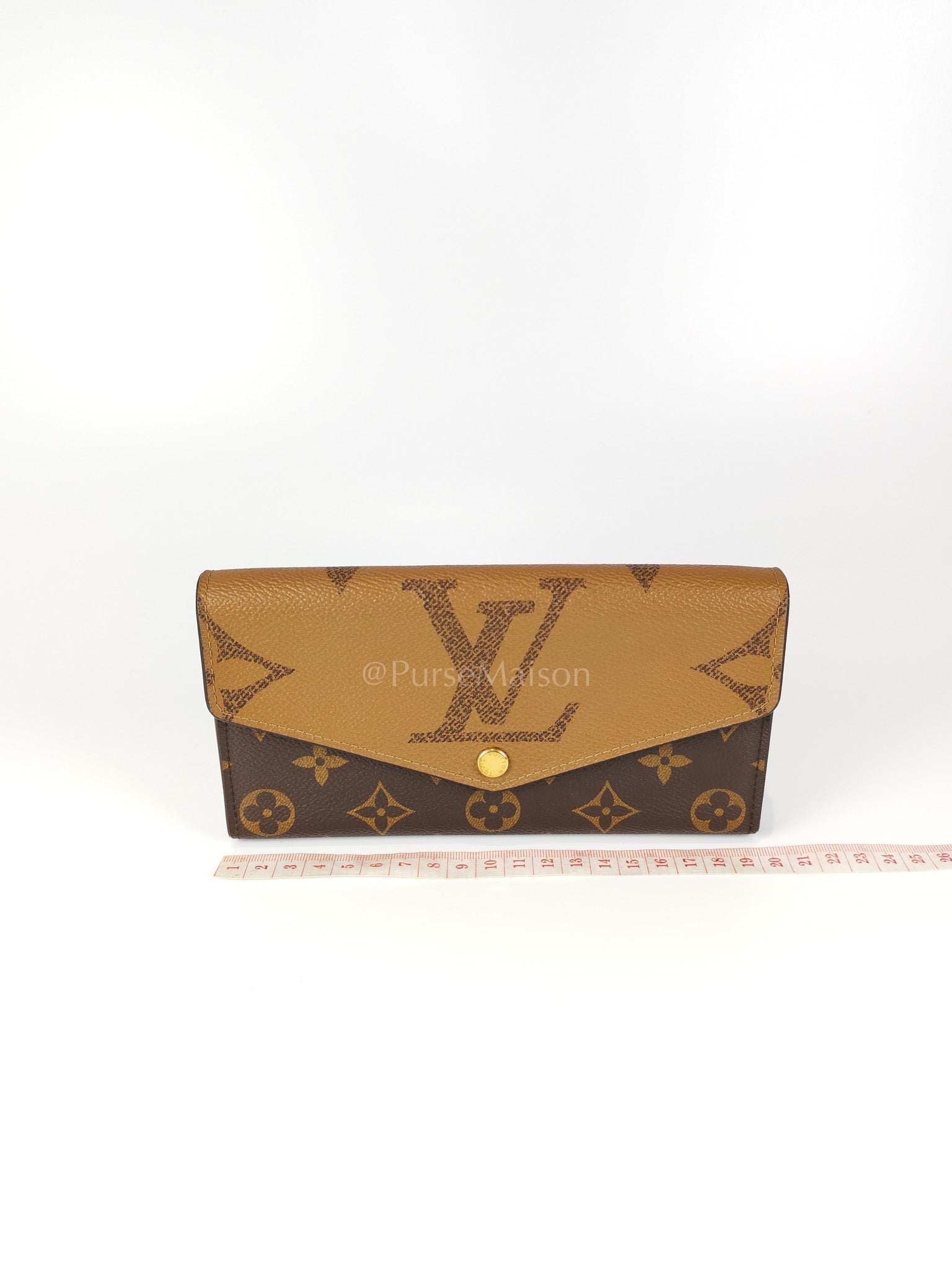 Sarah Wallet in Reverse Monogram Canvas (Microchip) | Purse Maison Luxury Bags Shop
