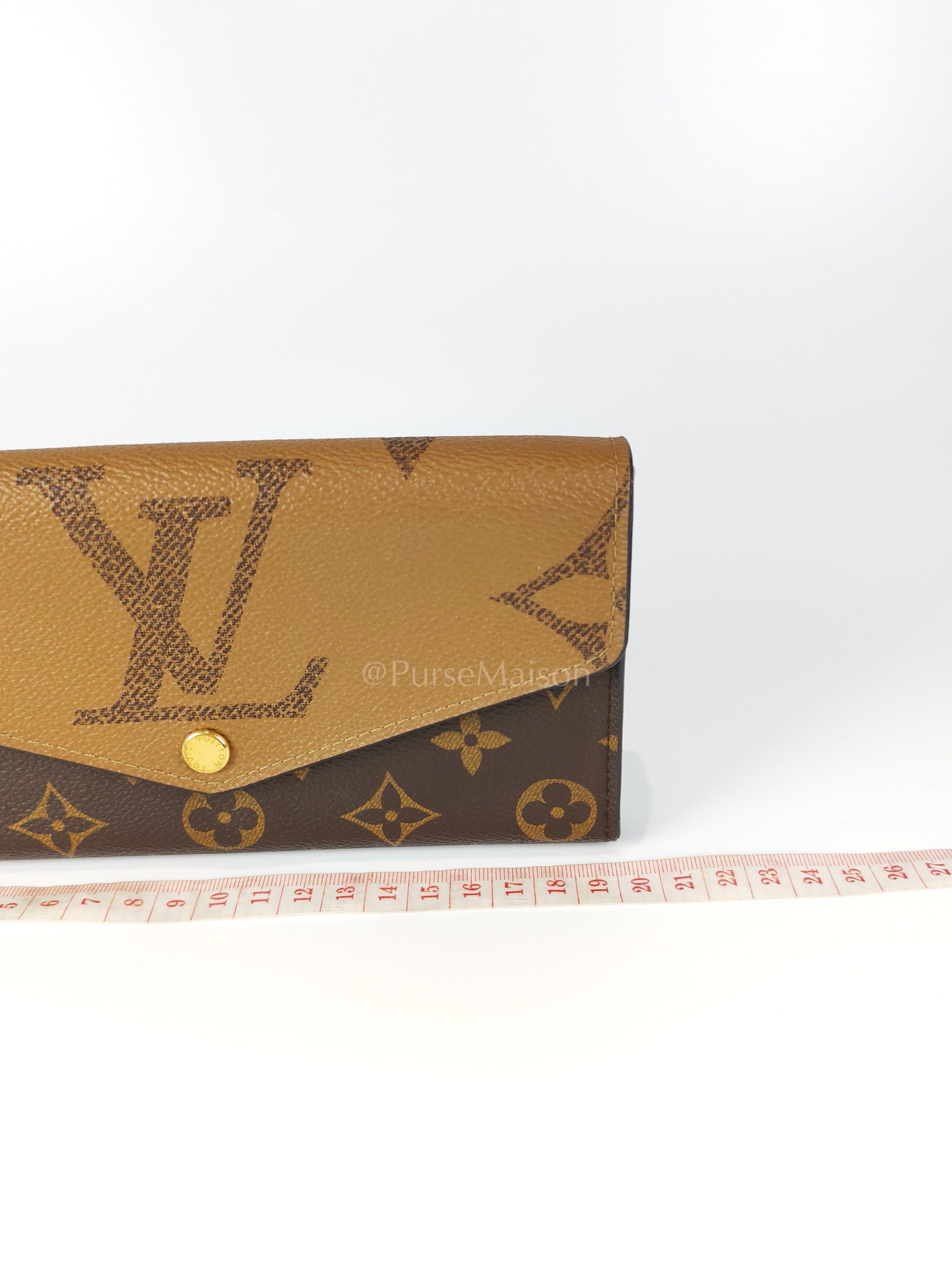 Sarah Wallet in Reverse Monogram Canvas (Microchip) | Purse Maison Luxury Bags Shop