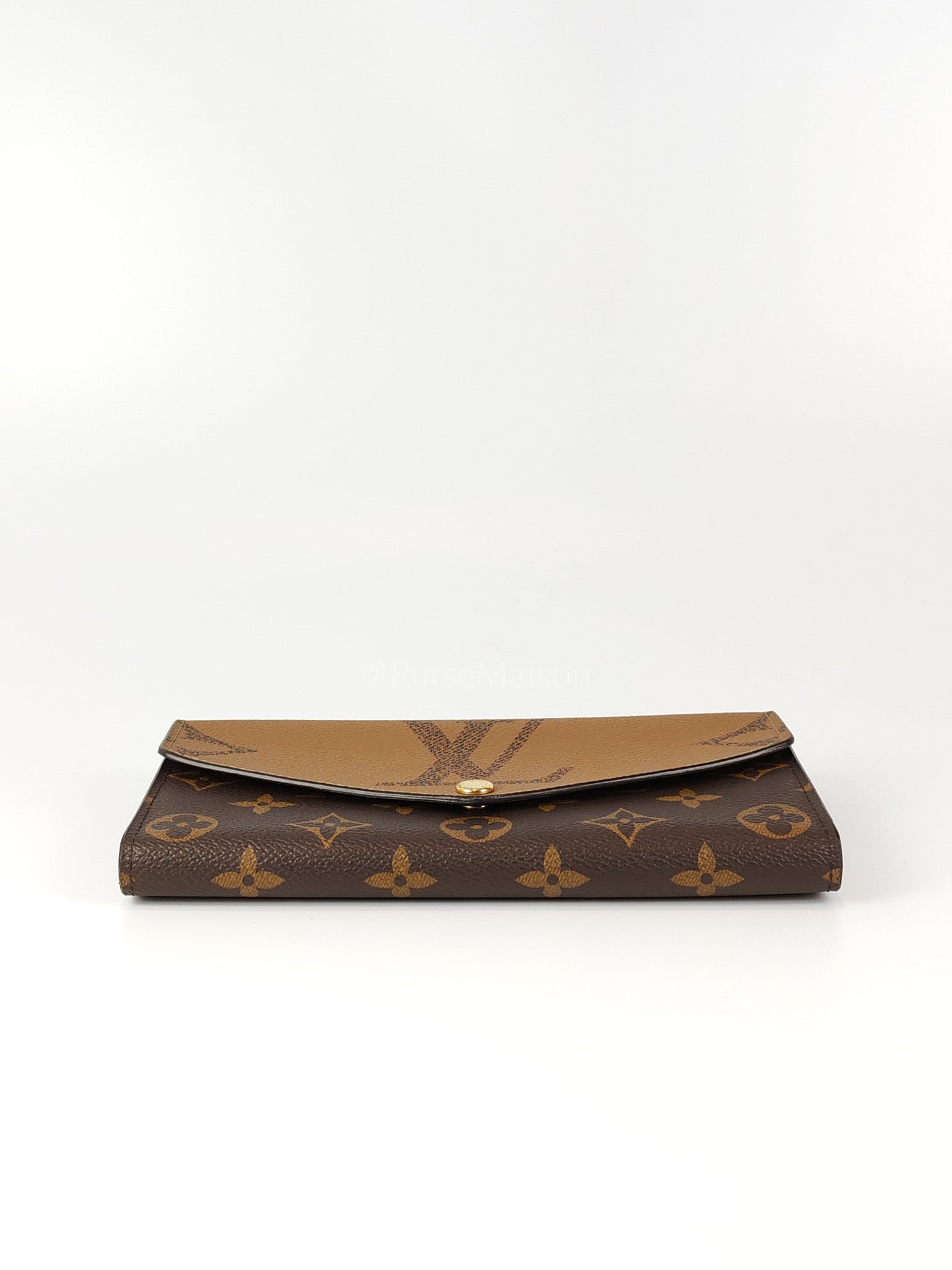 Sarah Wallet in Reverse Monogram Canvas (Microchip) | Purse Maison Luxury Bags Shop