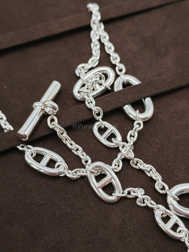 Sautoir Farandole Chain Sterling Silver Long Necklace Size 80cm | Purse Maison Luxury Bags Shop