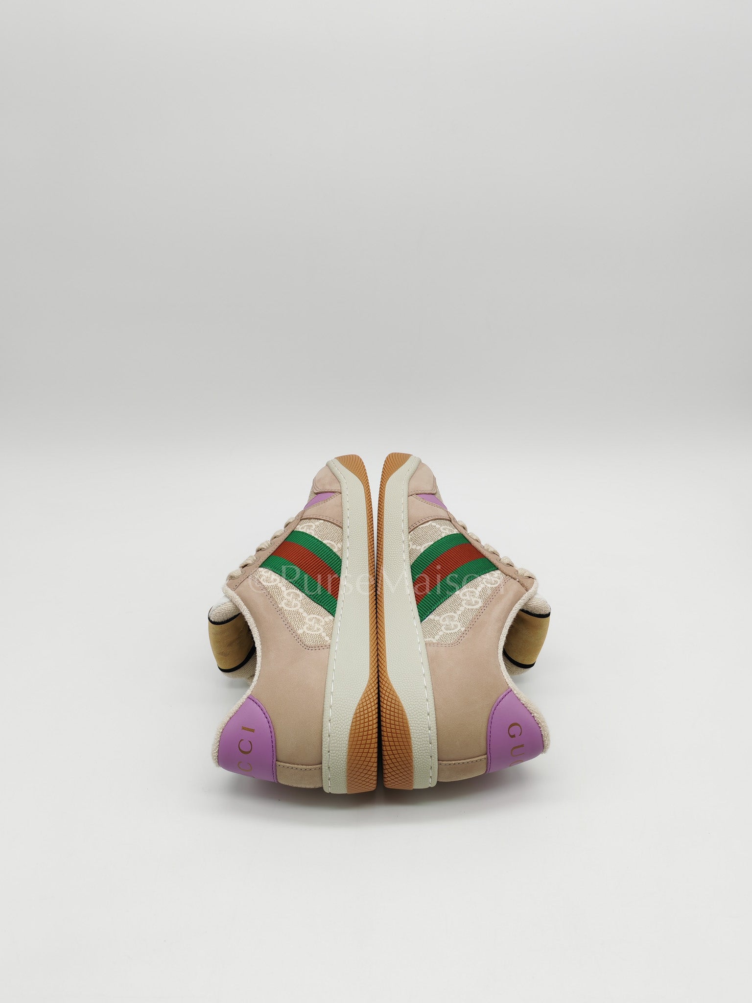 Screener Ace Women's GG Sylvie Web Enamel Logo Supreme Sneakers Size 36 EU (24cm) | Purse Maison Luxury Bags Shop