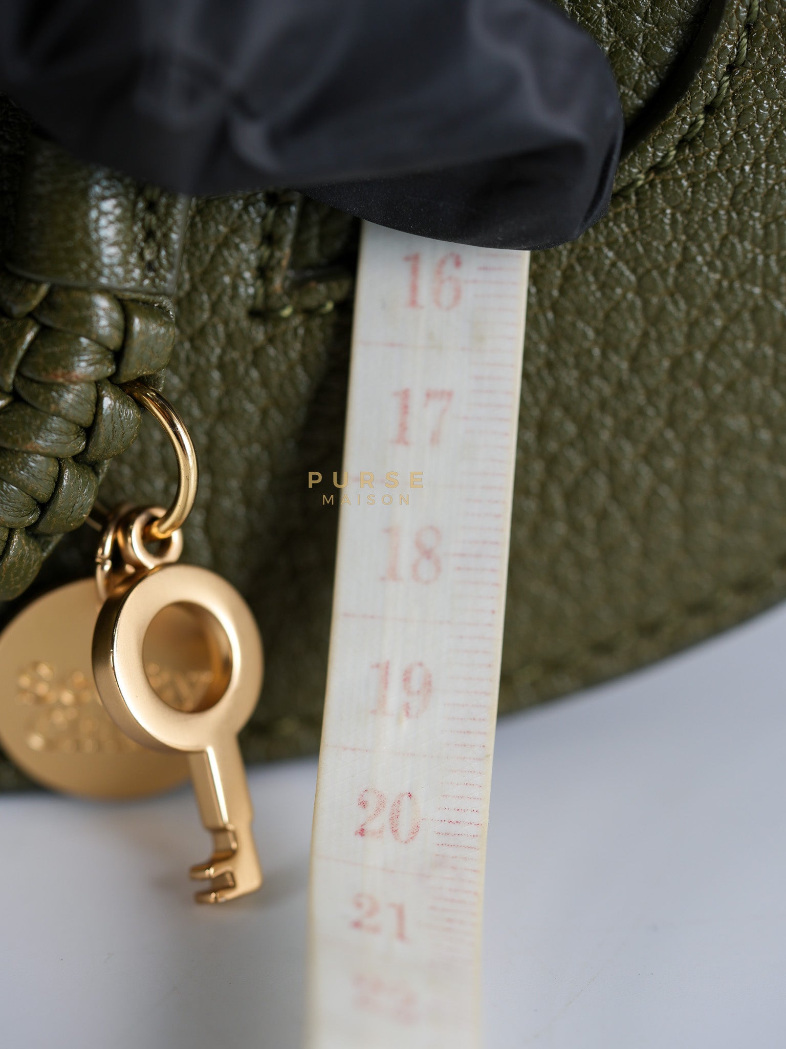 See By Chloe Hana Bag Small in Steel Green Grained Leather & Gold Hardware | Purse Maison Luxury Bags Shop