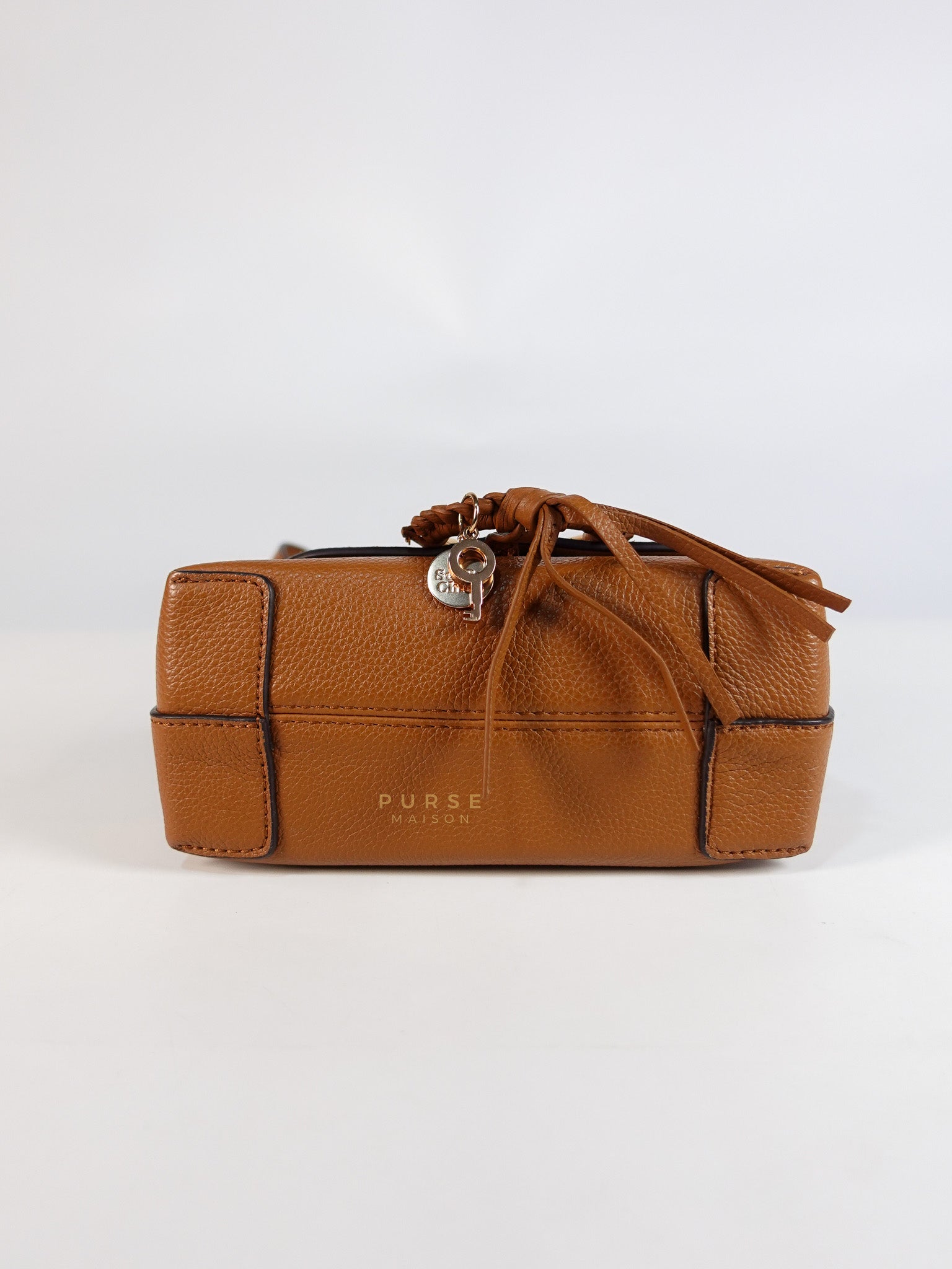 See By Chloe Joan Mini Shoulder Bag in Brown & Gold Hardware | Purse Maison Luxury Bags Shop