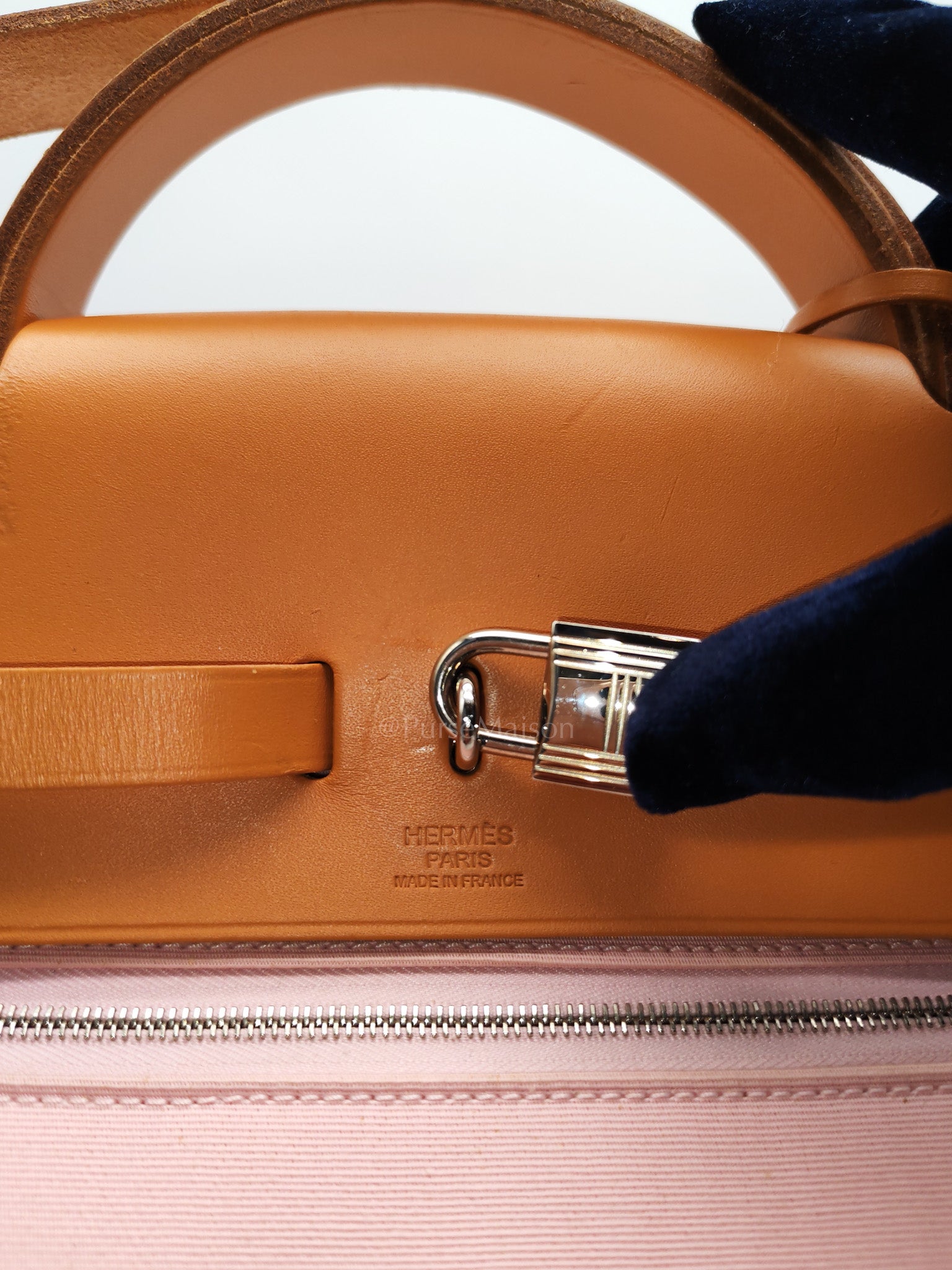 Herbag Zip 39 in Sakura Pink Palladium Hardware Stamp T(2016)