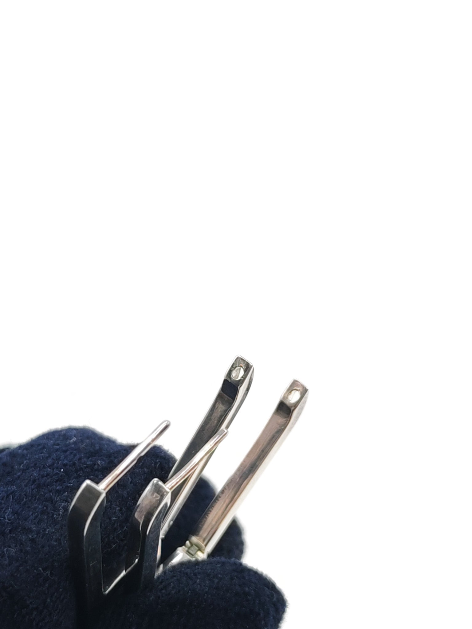 Ever Chaine D “Ancre H Drop Silver Earings