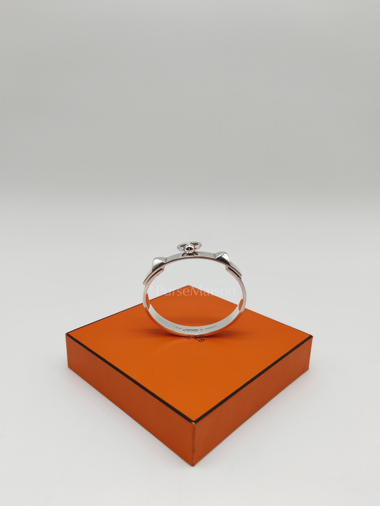 Sterling Silver Collier De Chien Ring Size 55