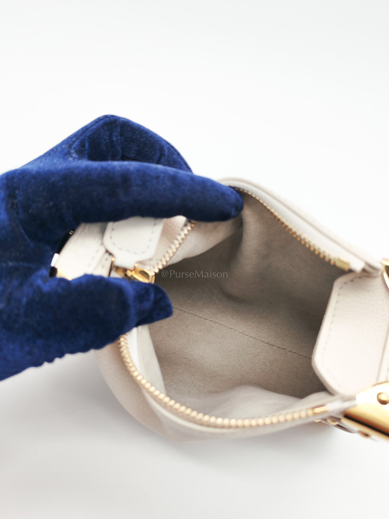 Side Trunk PM in Grained Soft Calfskin Leather Shoulder Bag (Microchip) | Purse Maison Luxury Bags Shop