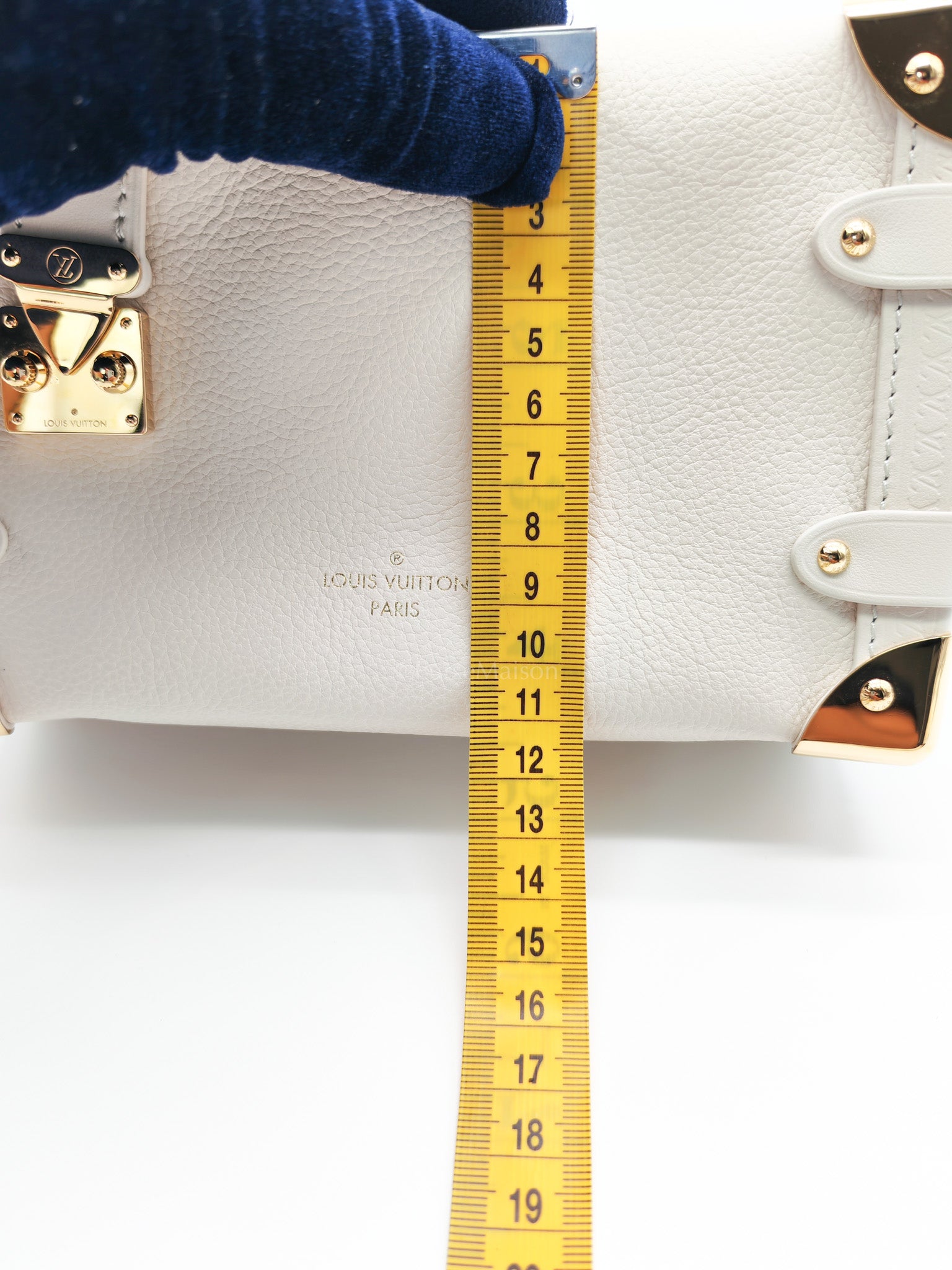 Side Trunk PM in Grained Soft Calfskin Leather Shoulder Bag (Microchip) | Purse Maison Luxury Bags Shop