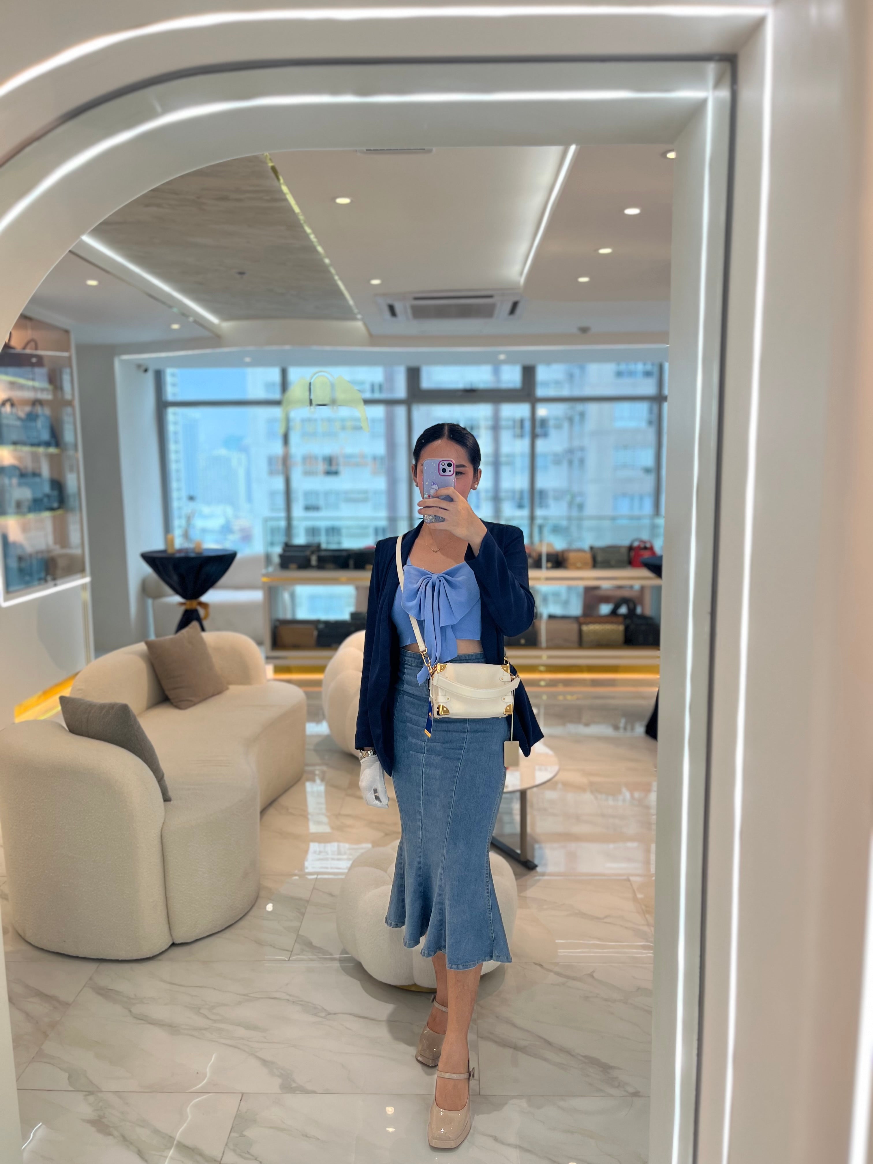 Side Trunk PM in Grained Soft Calfskin Leather Shoulder Bag (Microchip) | Purse Maison Luxury Bags Shop