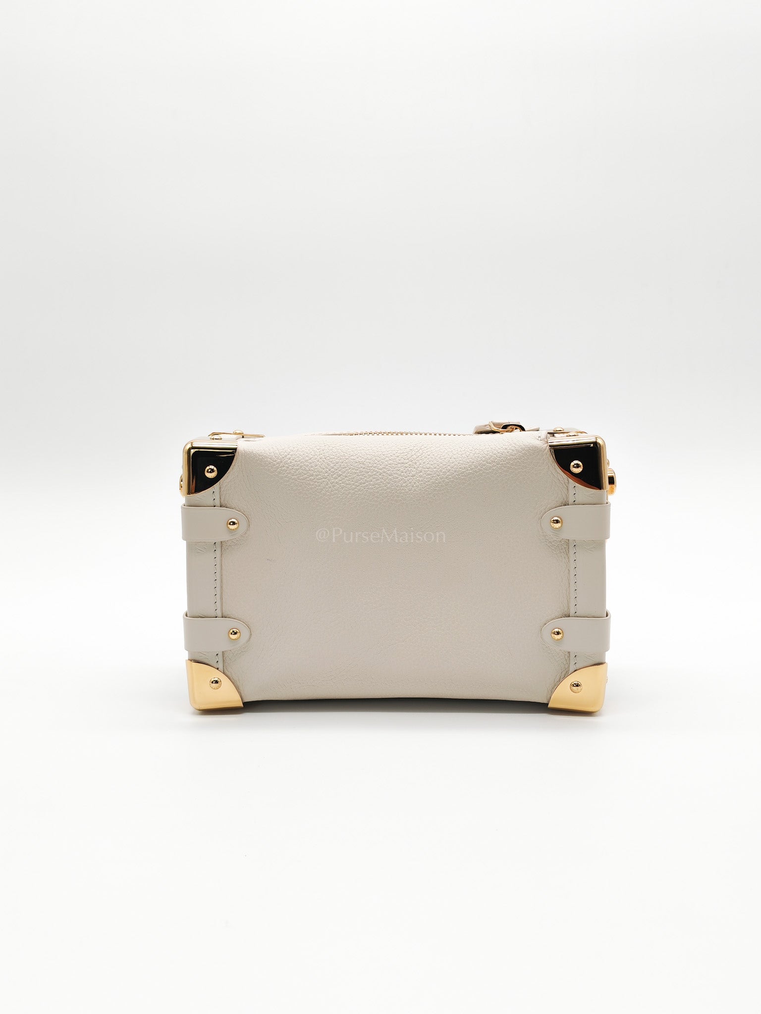 Side Trunk PM in Grained Soft Calfskin Leather Shoulder Bag (Microchip) | Purse Maison Luxury Bags Shop