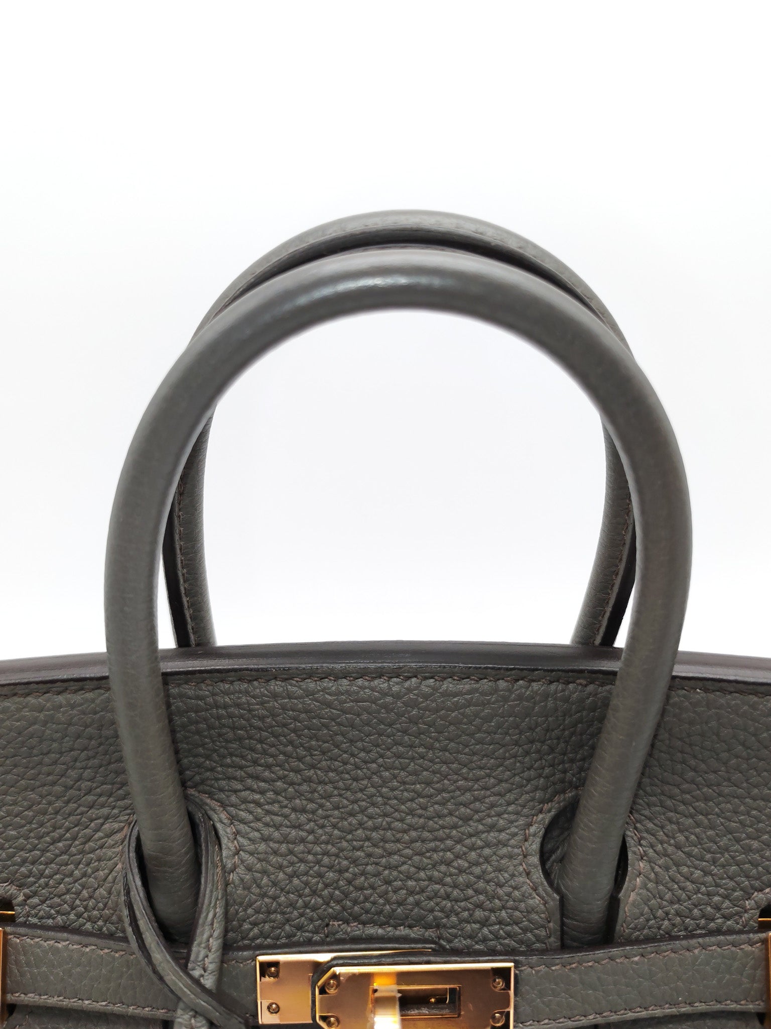 Birkin 25 Retourne Etain in Togo Leather and Rose Gold Hardware Stamp Z (2021)