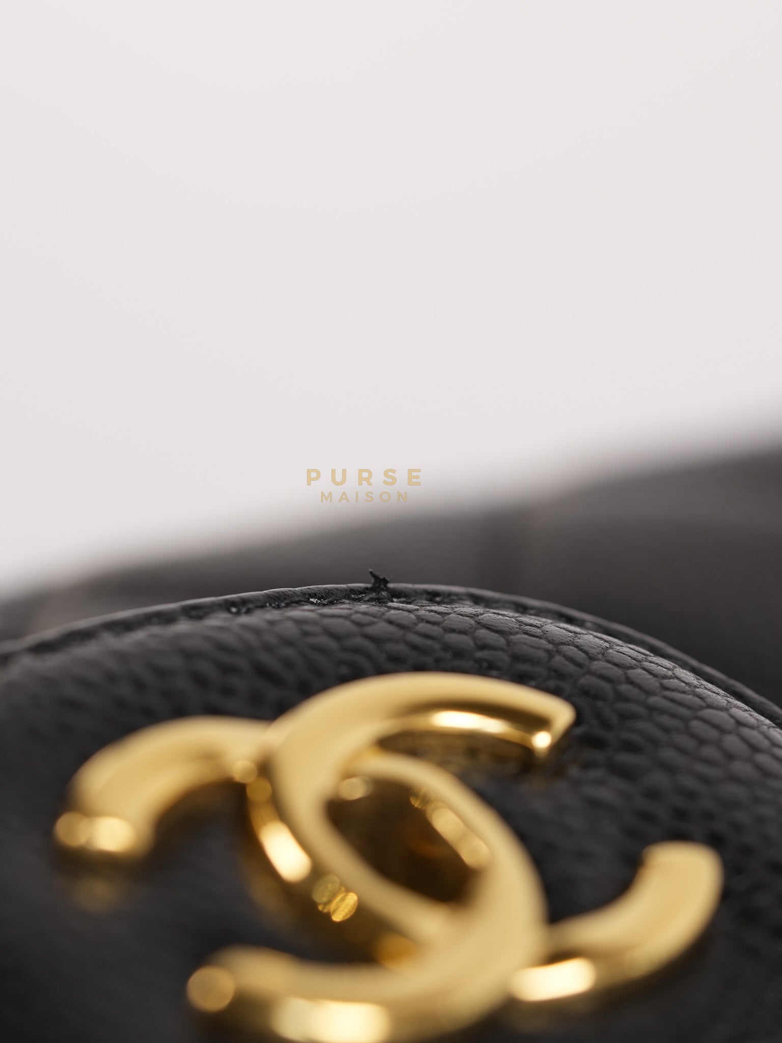 Single Flap Maxi Bag in Black Caviar Leather Gold Hardware Series 13) | Purse Maison Luxury Bags Shop
