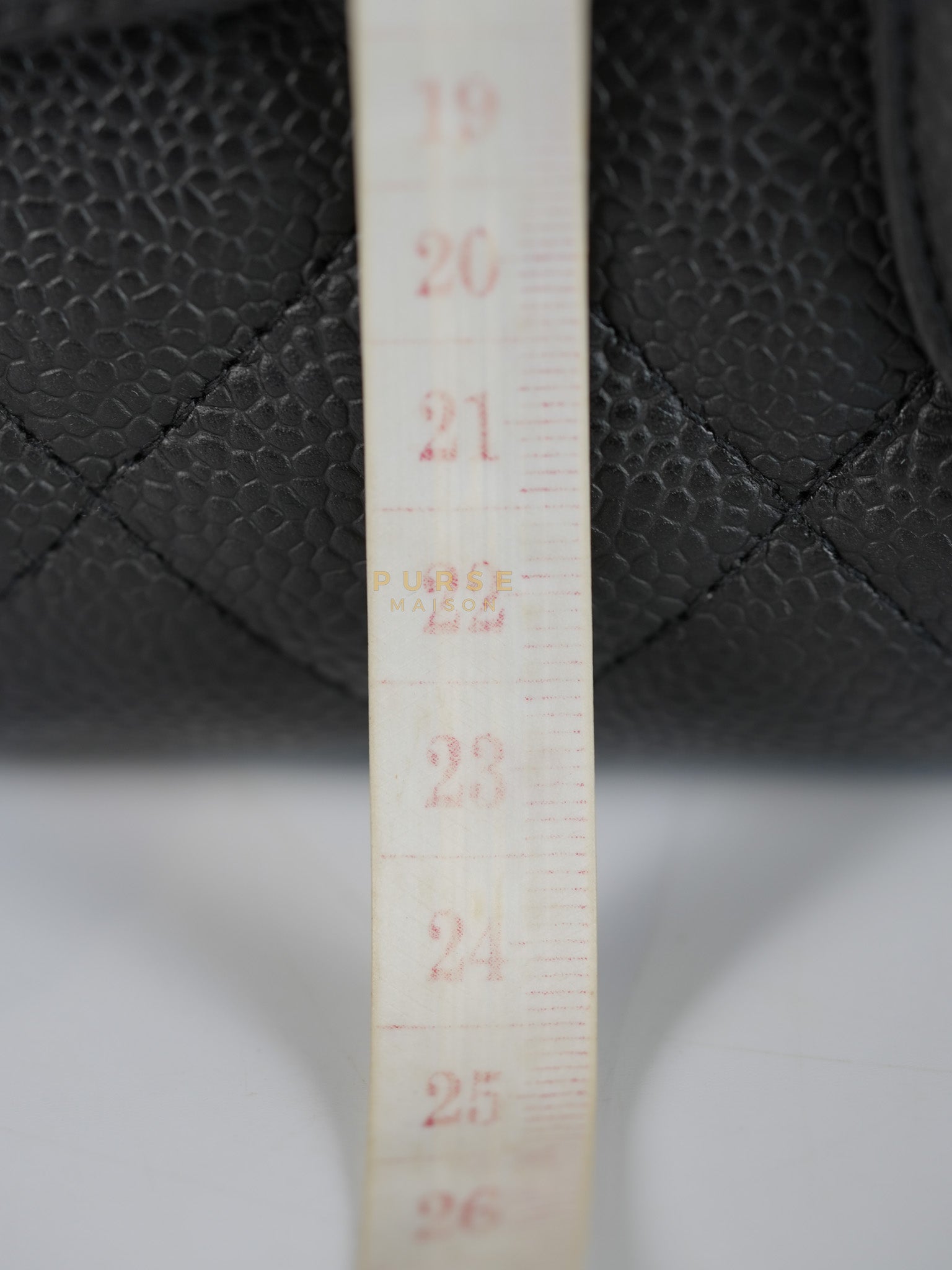 Single Flap Maxi Bag in Black Caviar Leather Gold Hardware Series 13) | Purse Maison Luxury Bags Shop