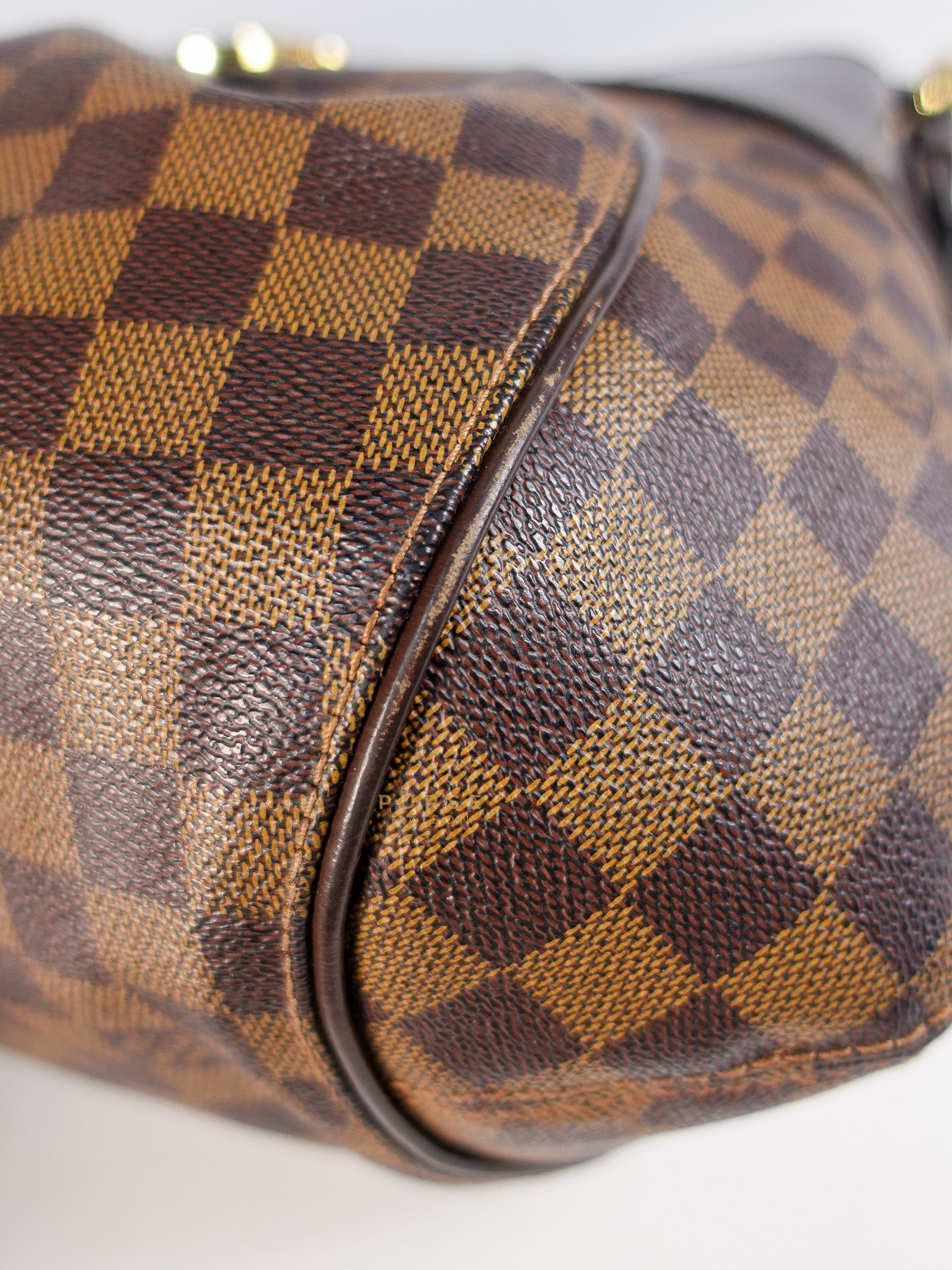 Sistina Bag MM in Brown Damier Ebene Canvas (Date Code: VI2100) | Purse Maison Luxury Bags Shop