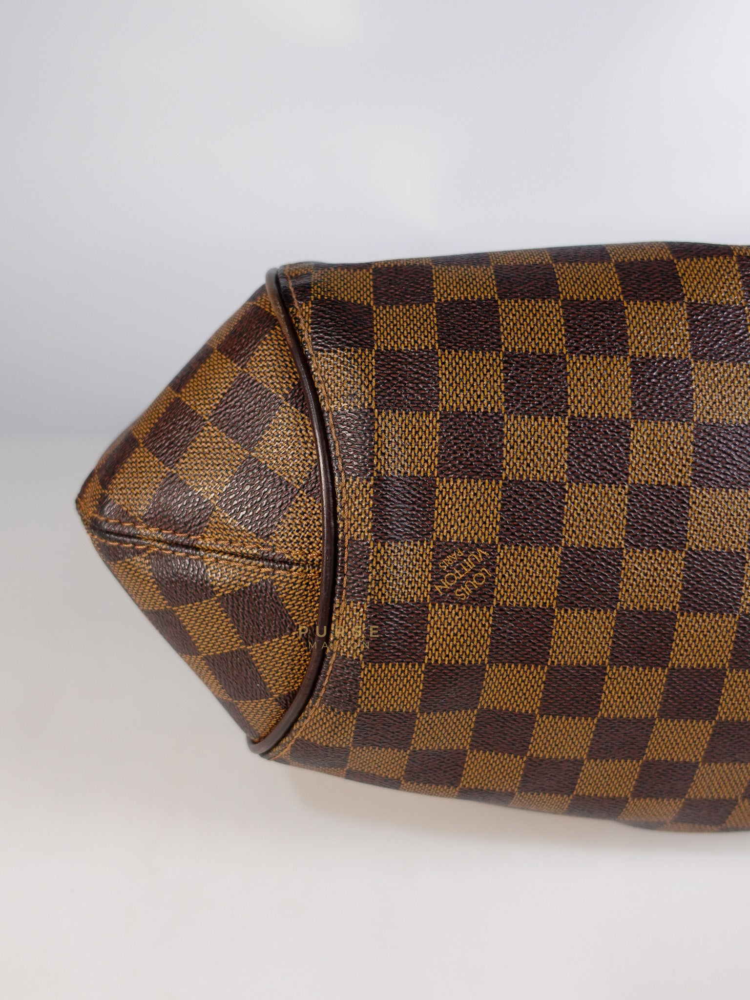 Sistina Bag MM in Brown Damier Ebene Canvas (Date Code: VI2100) | Purse Maison Luxury Bags Shop