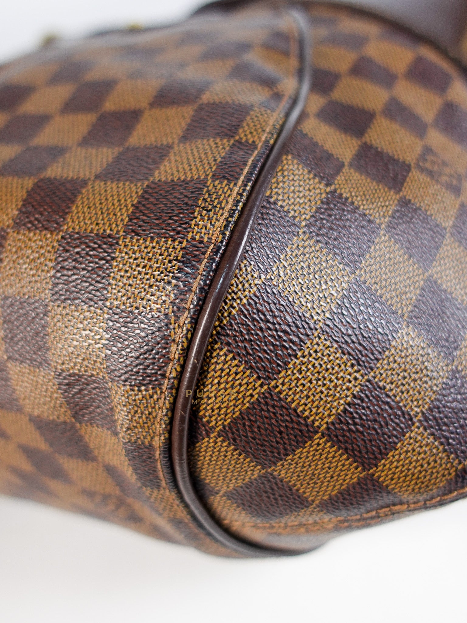 Sistina Bag MM in Brown Damier Ebene Canvas (Date Code: VI2100) | Purse Maison Luxury Bags Shop