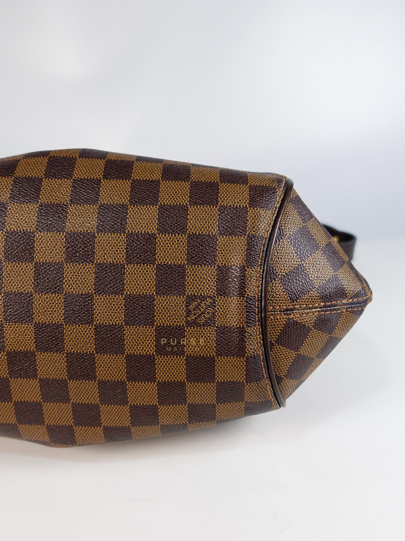 Sistina Bag MM in Brown Damier Ebene Canvas (Date Code: VI2100) | Purse Maison Luxury Bags Shop