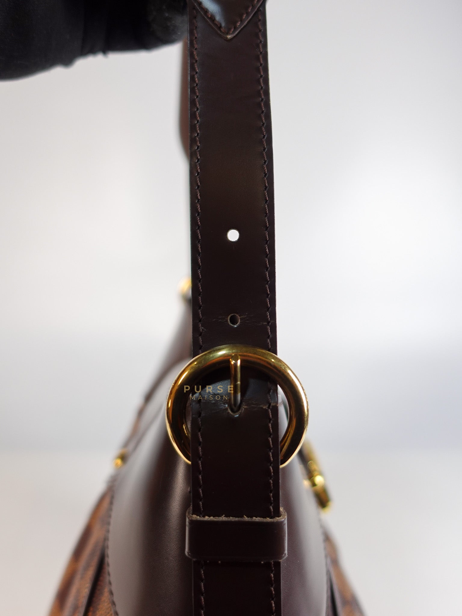 Sistina Bag MM in Brown Damier Ebene Canvas (Date Code: VI2100) | Purse Maison Luxury Bags Shop