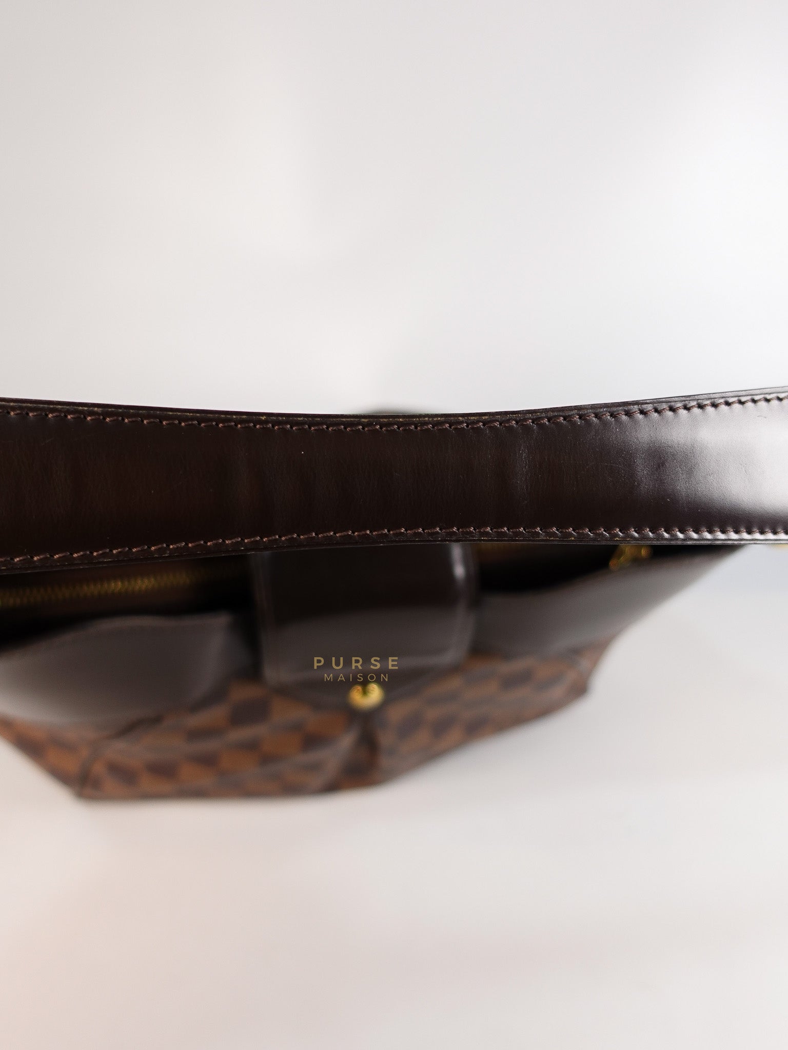 Sistina Bag MM in Brown Damier Ebene Canvas (Date Code: VI2100) | Purse Maison Luxury Bags Shop