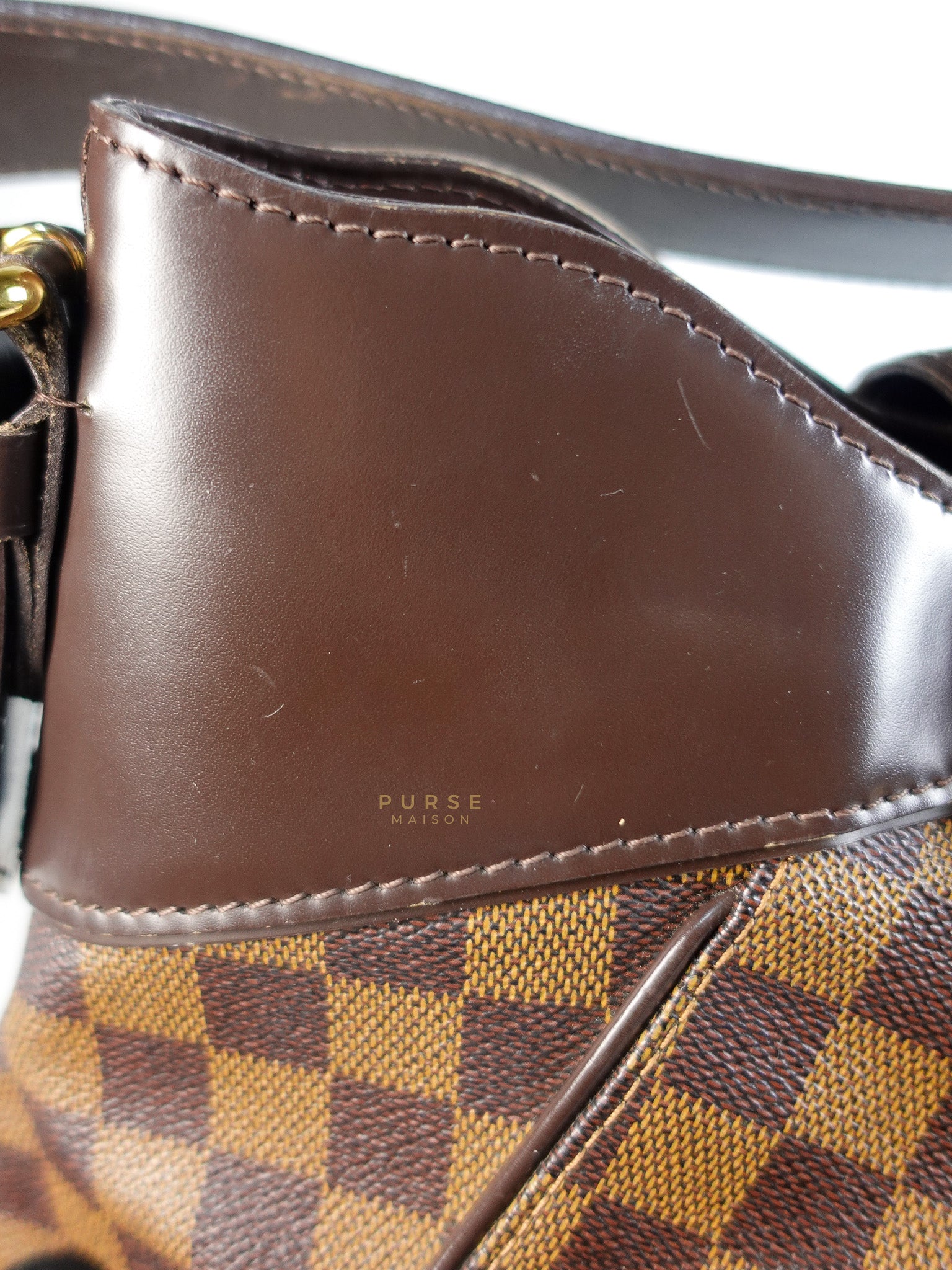 Sistina Bag MM in Brown Damier Ebene Canvas (Date Code: VI2100) | Purse Maison Luxury Bags Shop