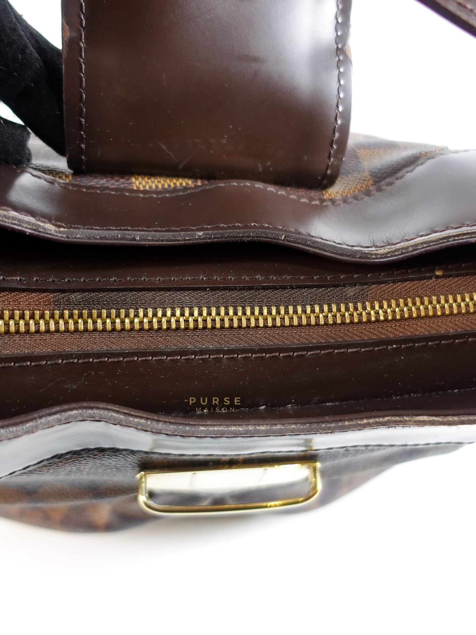 Sistina Bag MM in Brown Damier Ebene Canvas (Date Code: VI2100) | Purse Maison Luxury Bags Shop