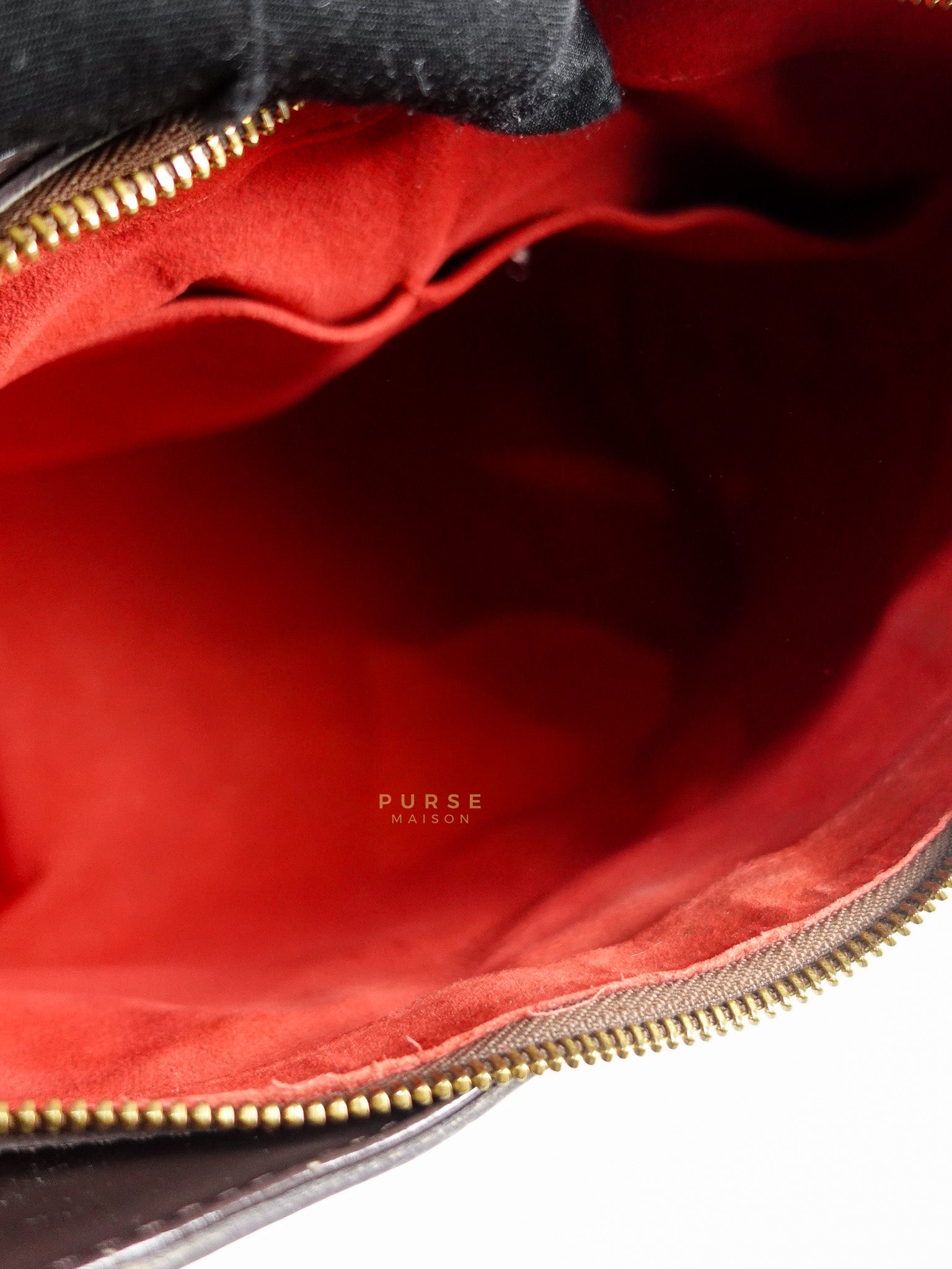 Sistina Bag MM in Brown Damier Ebene Canvas (Date Code: VI2100) | Purse Maison Luxury Bags Shop
