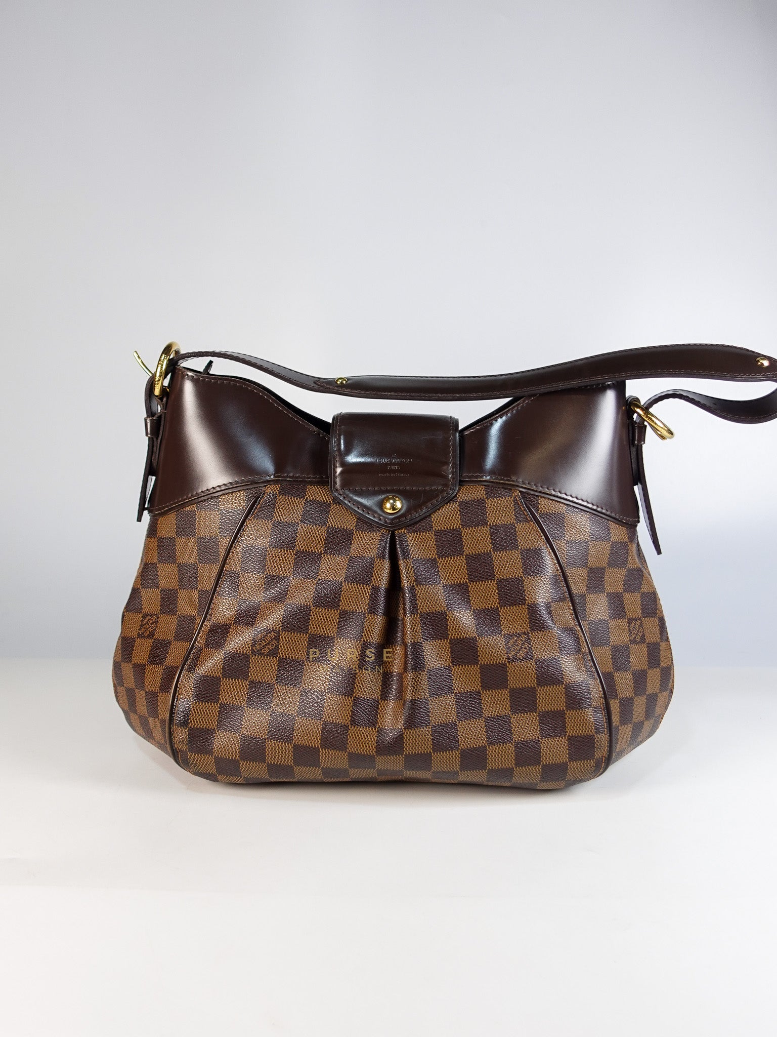 Sistina Bag MM in Brown Damier Ebene Canvas (Date Code: VI2100) | Purse Maison Luxury Bags Shop