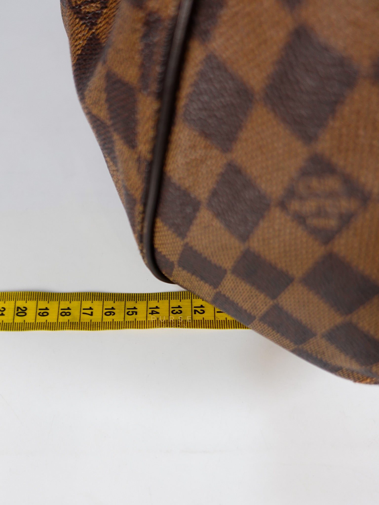 Sistina Bag MM in Brown Damier Ebene Canvas (Date Code: VI2100) | Purse Maison Luxury Bags Shop