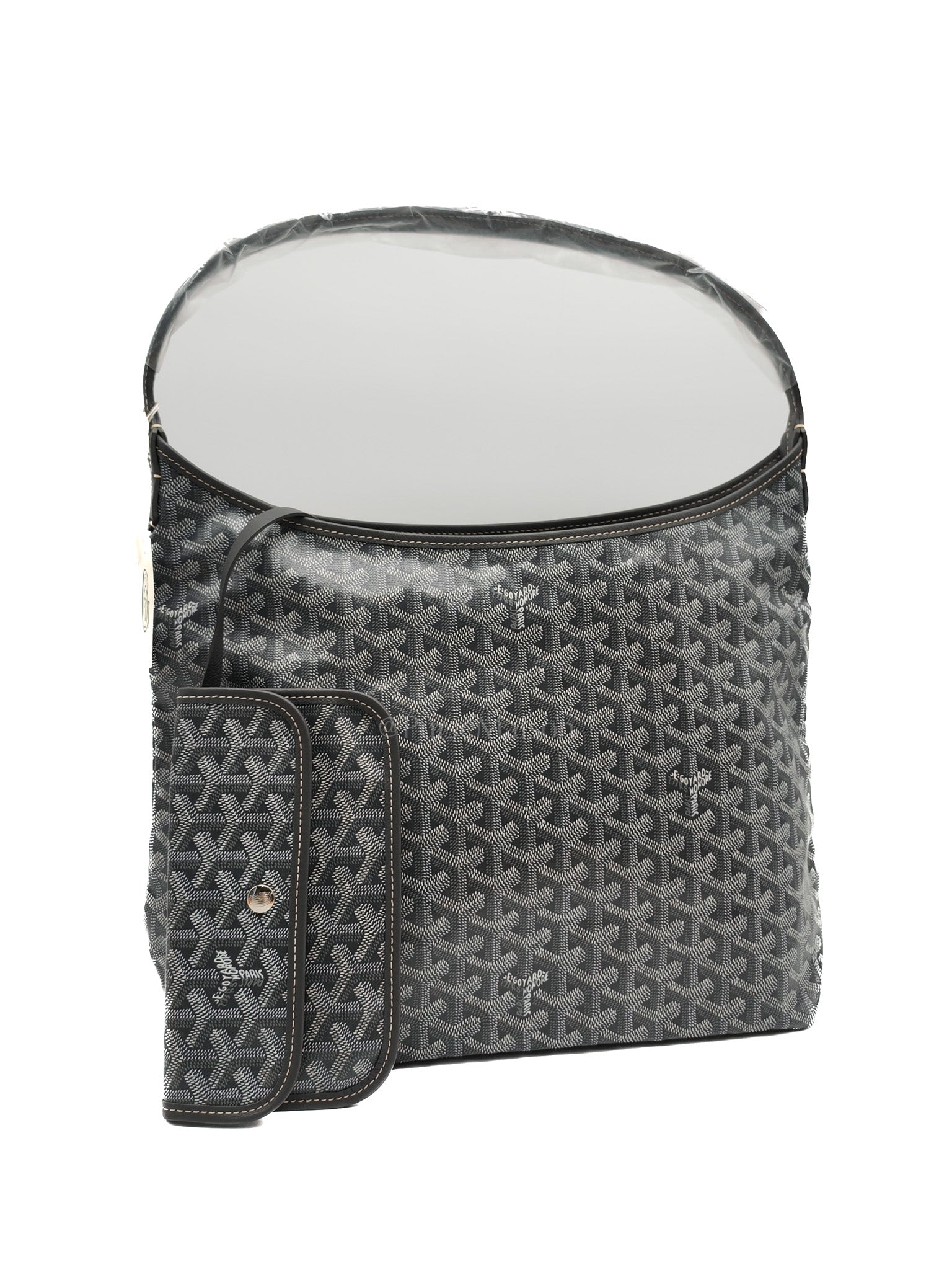 Boheme PM in Gray Goyardine Canvas Hobo Bag