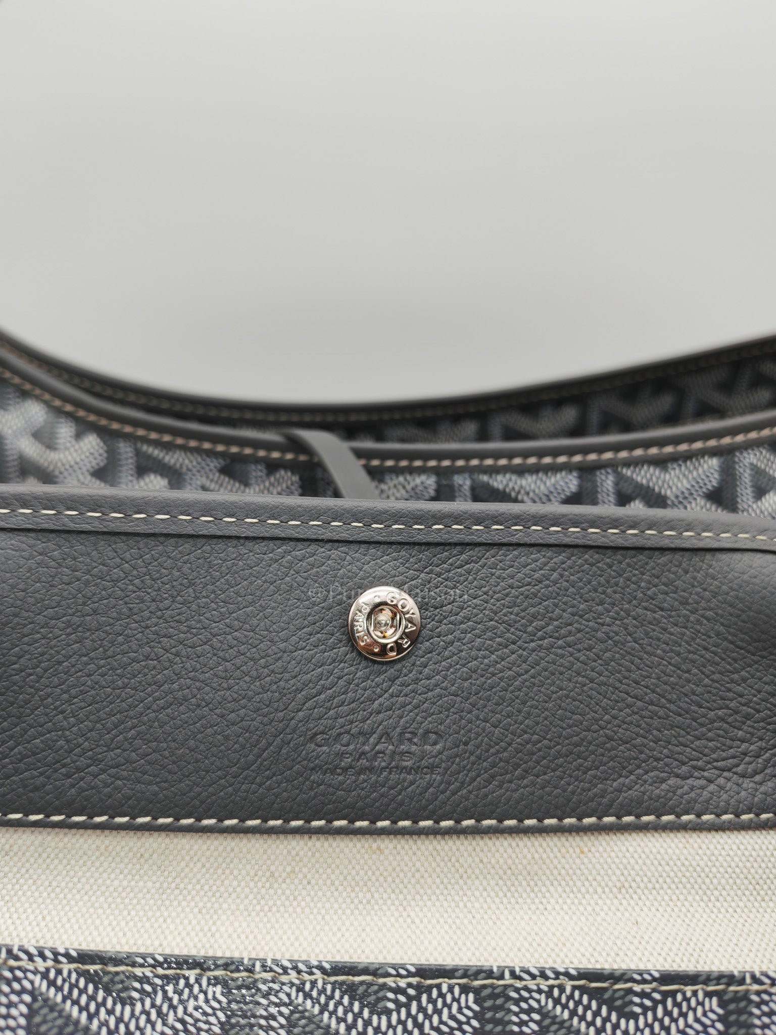 Boheme PM in Gray Goyardine Canvas Hobo Bag