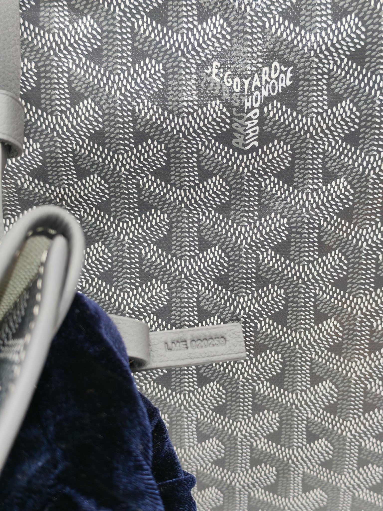 Boheme PM in Gray Goyardine Canvas Hobo Bag