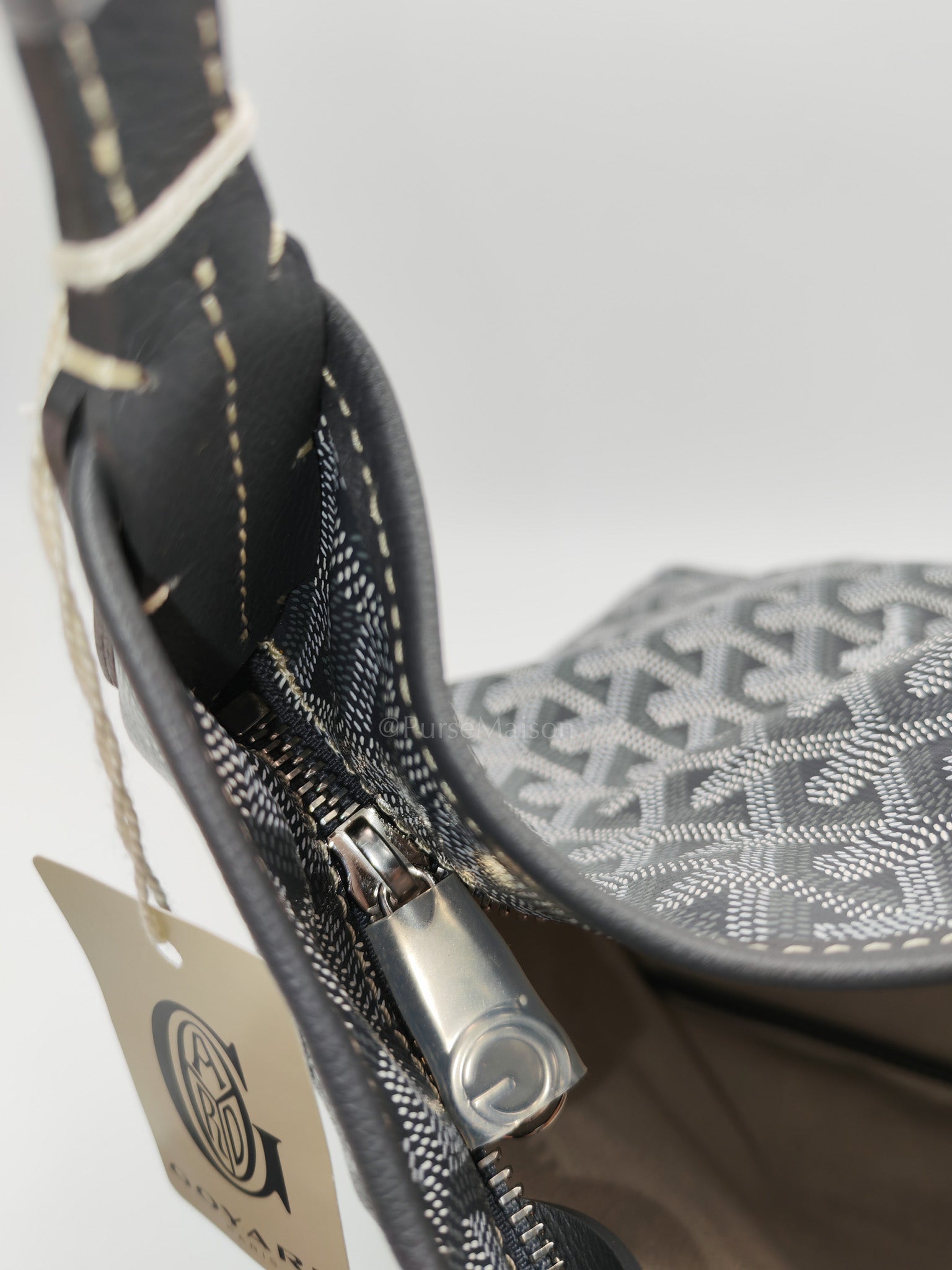 Boheme PM in Gray Goyardine Canvas Hobo Bag