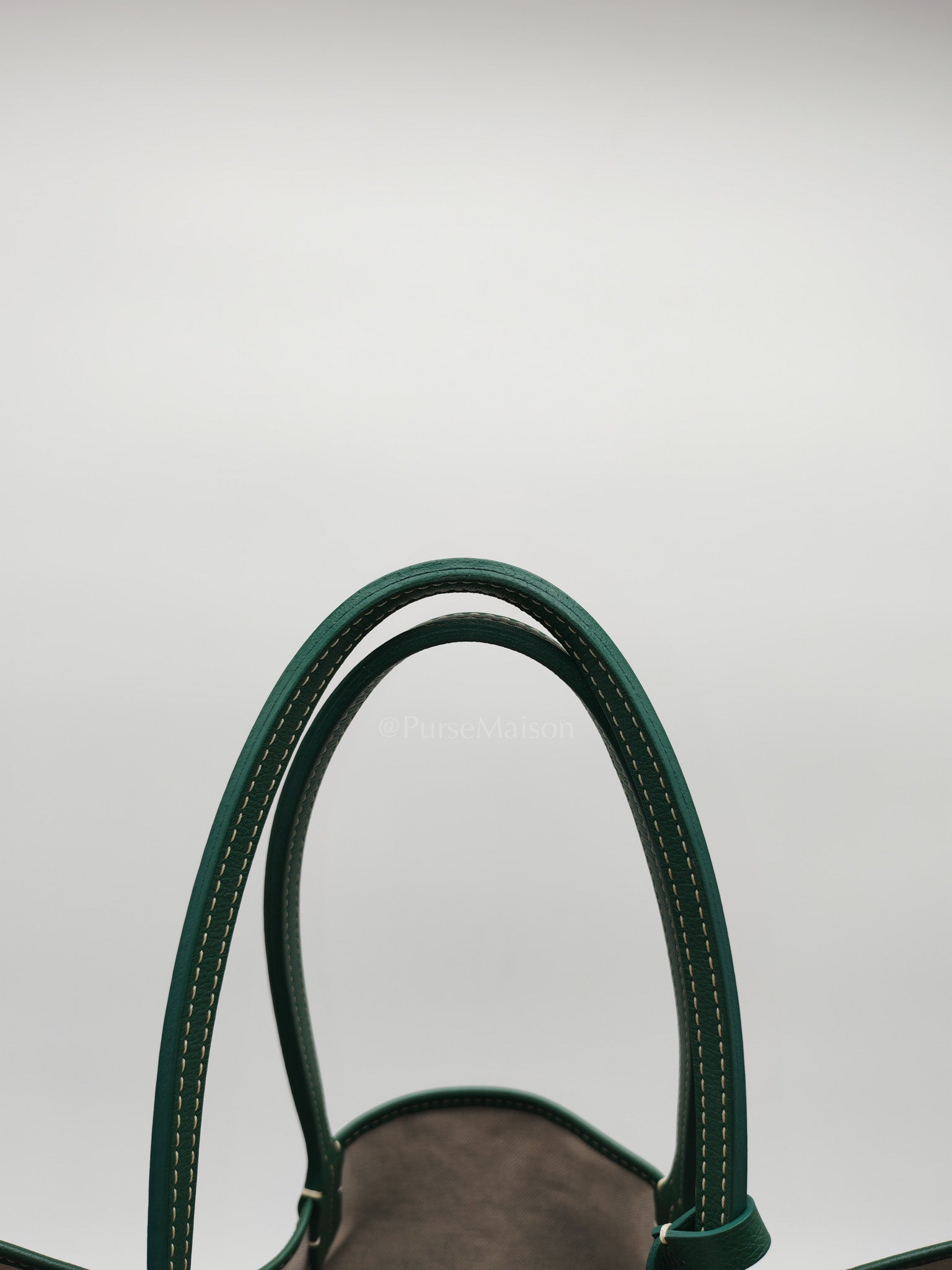 Saint Louis PM in Green Goyardine Canvas Tote Bag