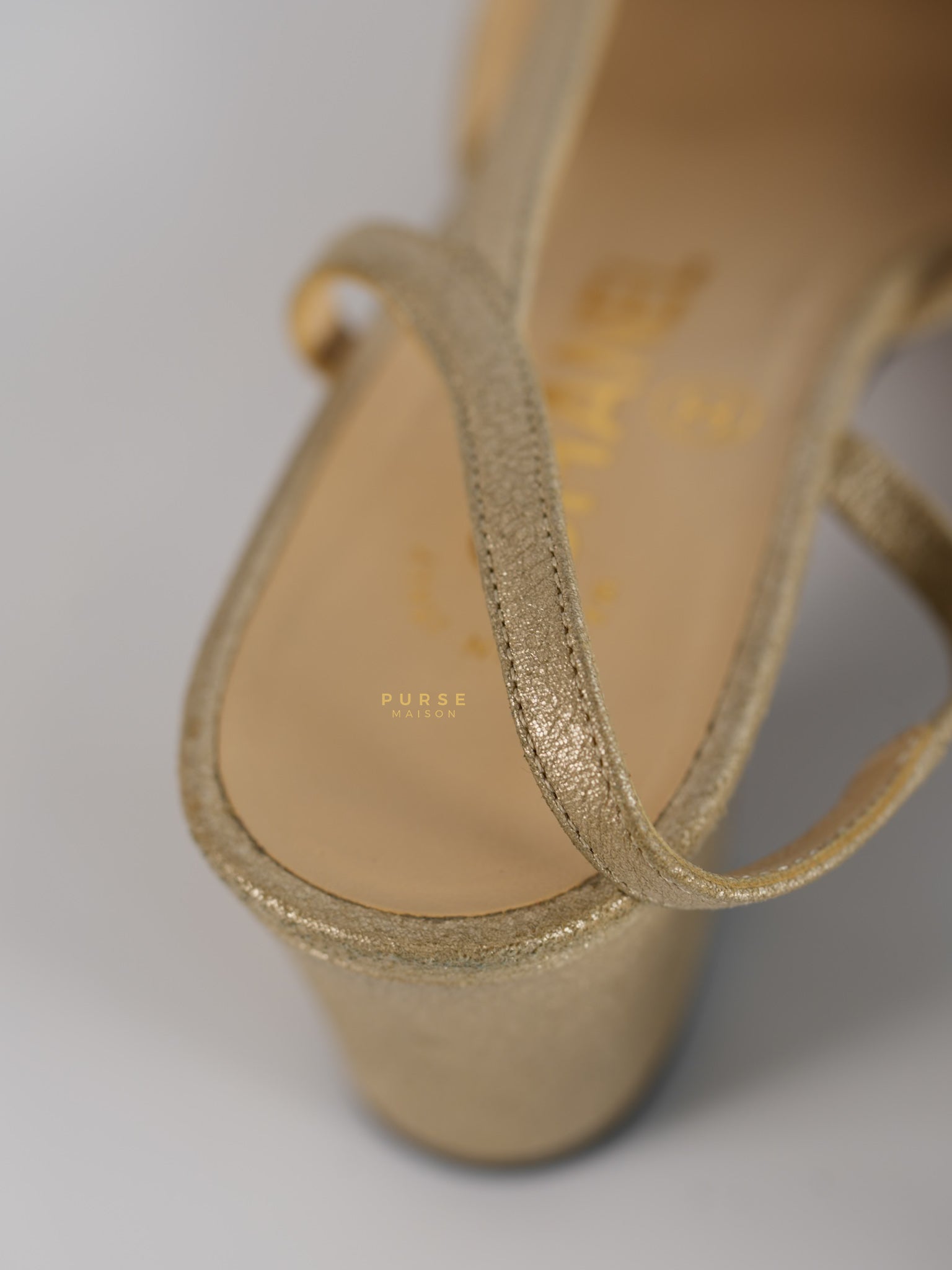 Slingback Cap Toe Beige Sandals Size 35 EU (24cm) | Purse Maison Luxury Bags Shop