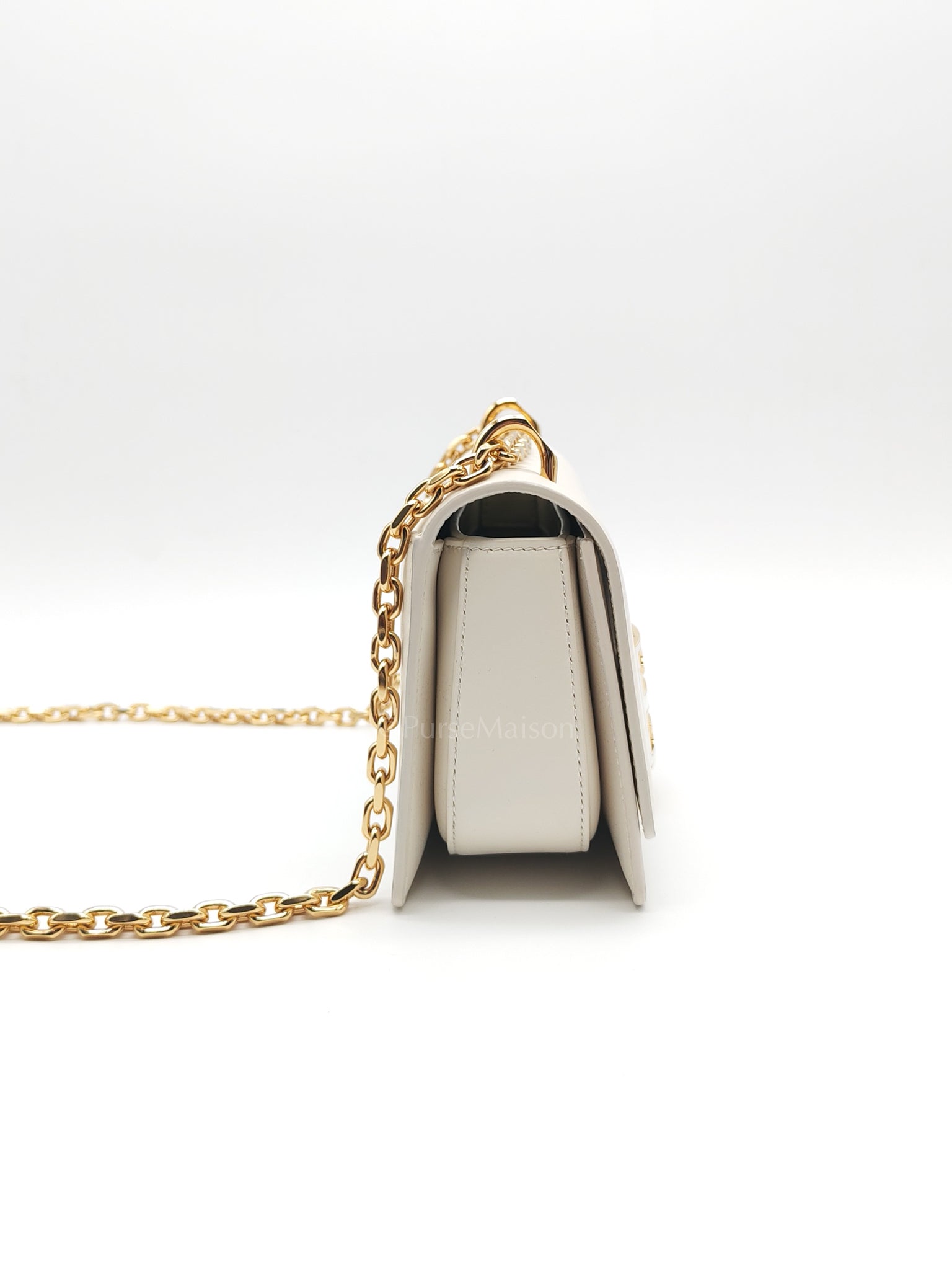 Small 4G Sliding Chain Ivory White Shoulder Bag | Purse Maison Luxury Bags Shop