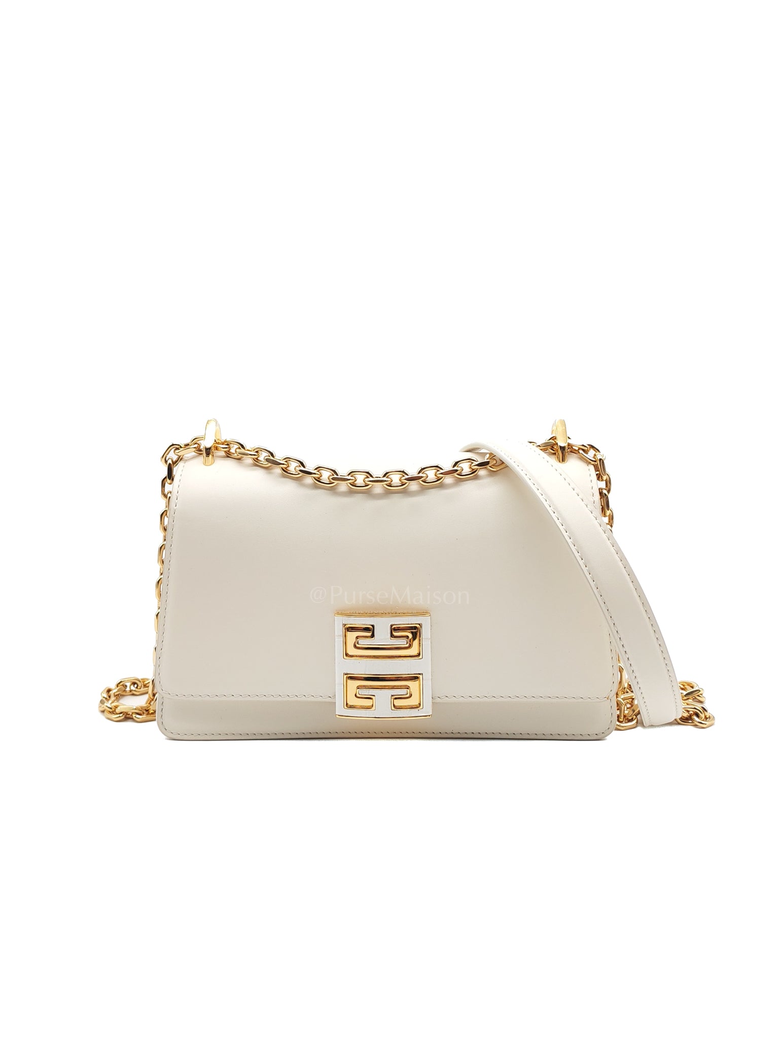 Small 4G Sliding Chain Ivory White Shoulder Bag | Purse Maison Luxury Bags Shop