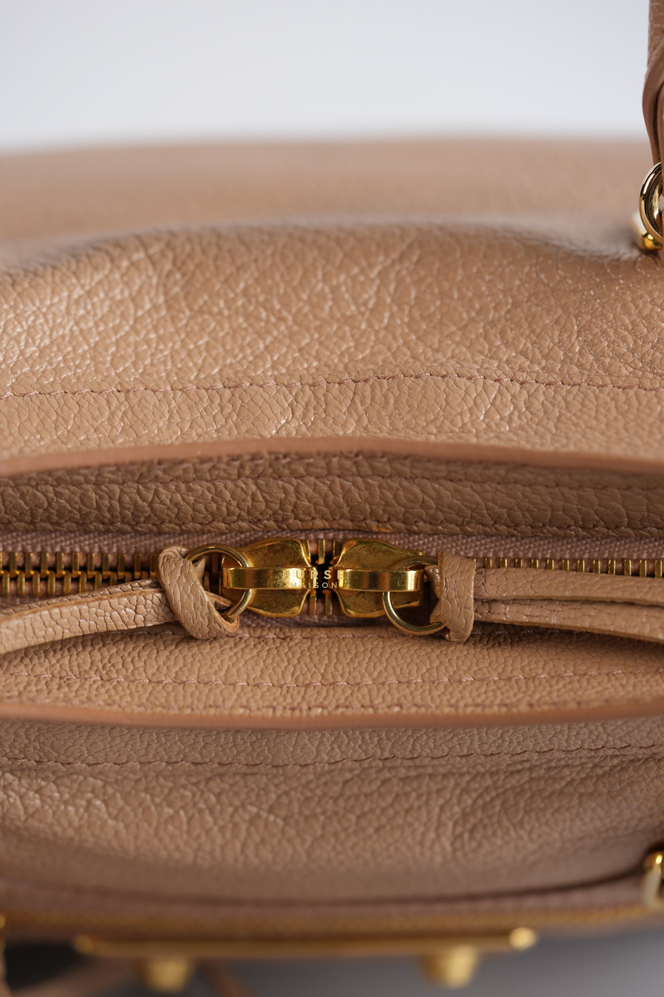 Small Classic City Sahara Beige Metallic Edge Crossbody Bag | Purse Maison Luxury Bags Shop