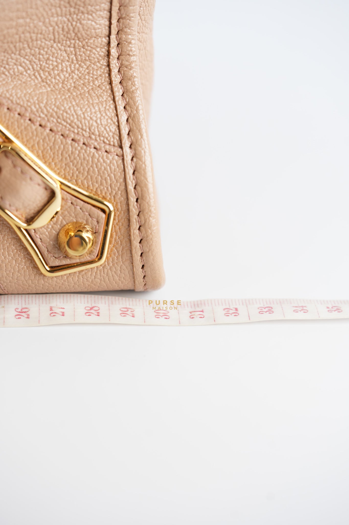 Small Classic City Sahara Beige Metallic Edge Crossbody Bag | Purse Maison Luxury Bags Shop