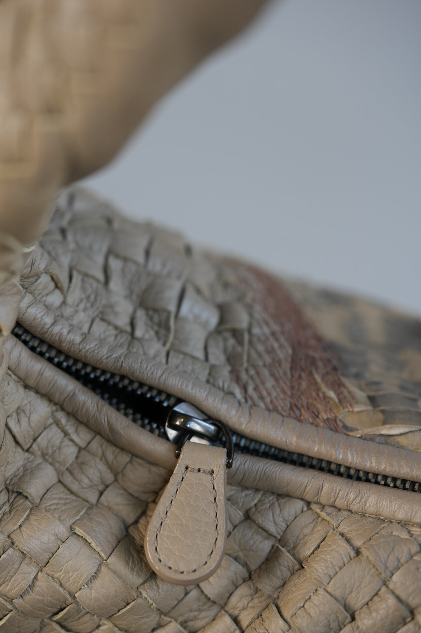 Snakeskin Brown Intrecciato Leather Hobo Bag | Purse Maison Luxury Bags Shop