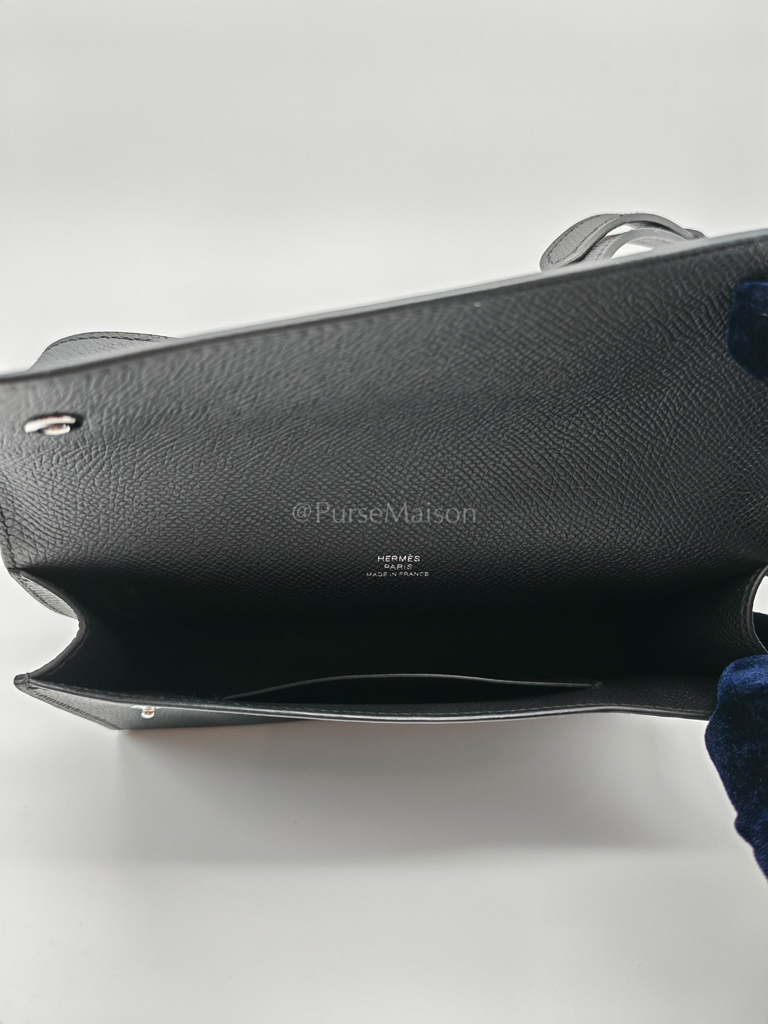 Snap Wallet in Noir/Black Epsom Leather Palladium Hardware Stamp K(2025) | Purse Maison Luxury Bags Shop