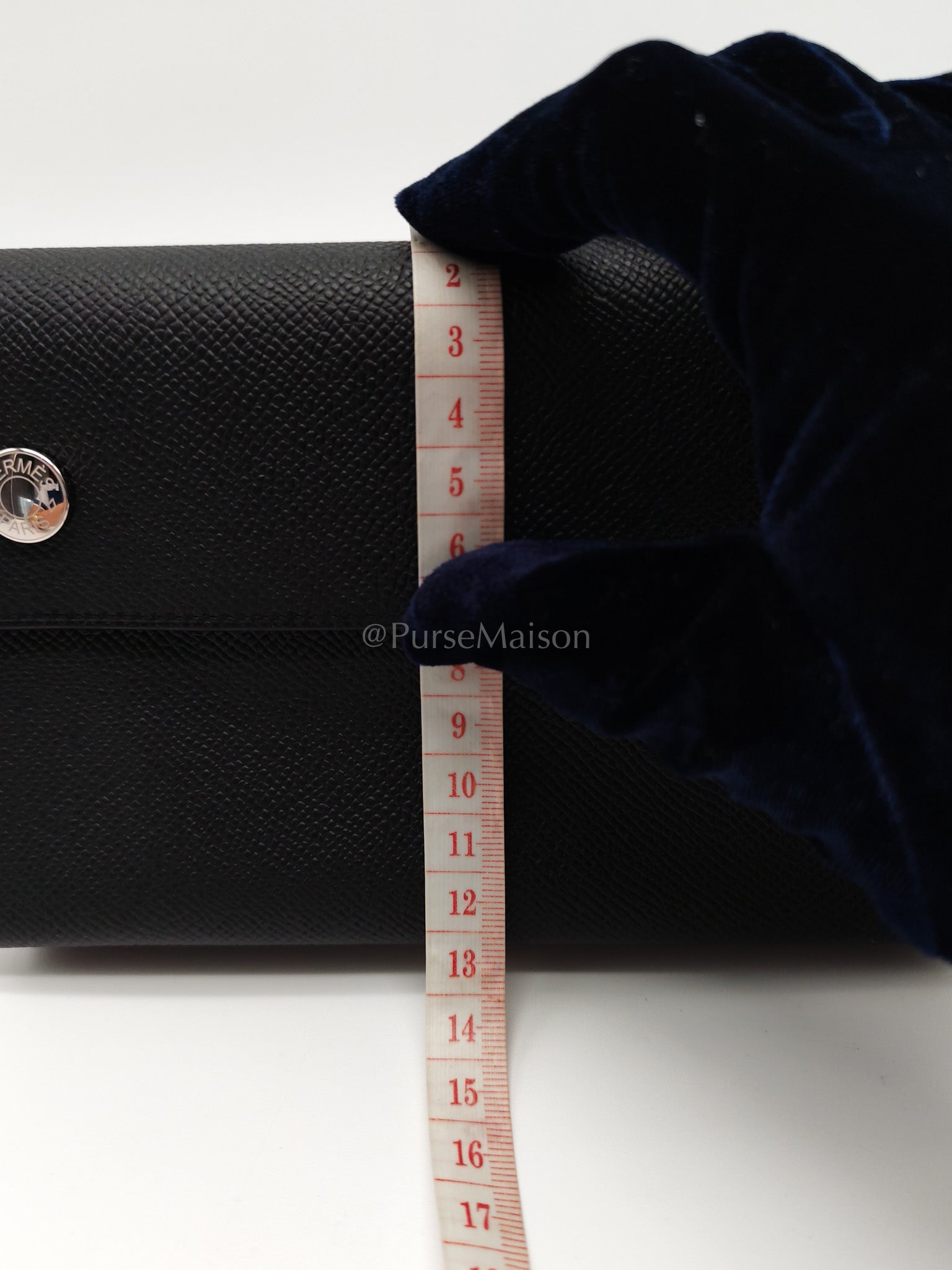 Snap Wallet in Noir/Black Epsom Leather Palladium Hardware Stamp K(2025) | Purse Maison Luxury Bags Shop