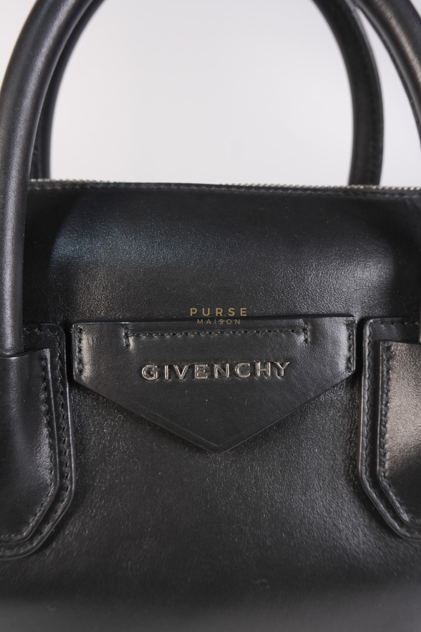 Soft Antigona Medium Tote Bag in Black Smooth Calfskin Leather | Purse Maison Luxury Bags Shop