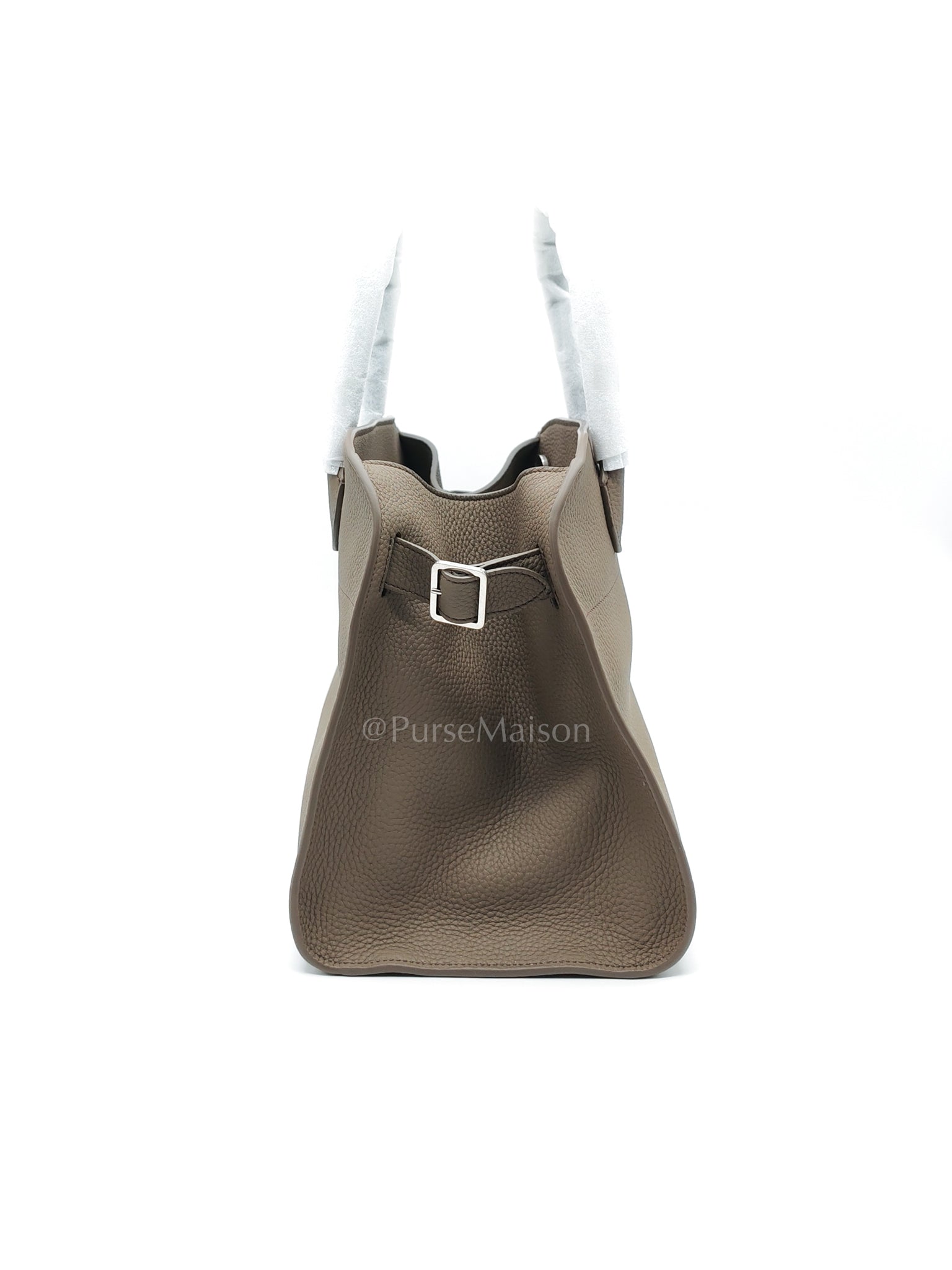 Soft Marguax 12 Matte Smoke Toupe Calfskin Leather | Purse Maison Luxury Bags Shop