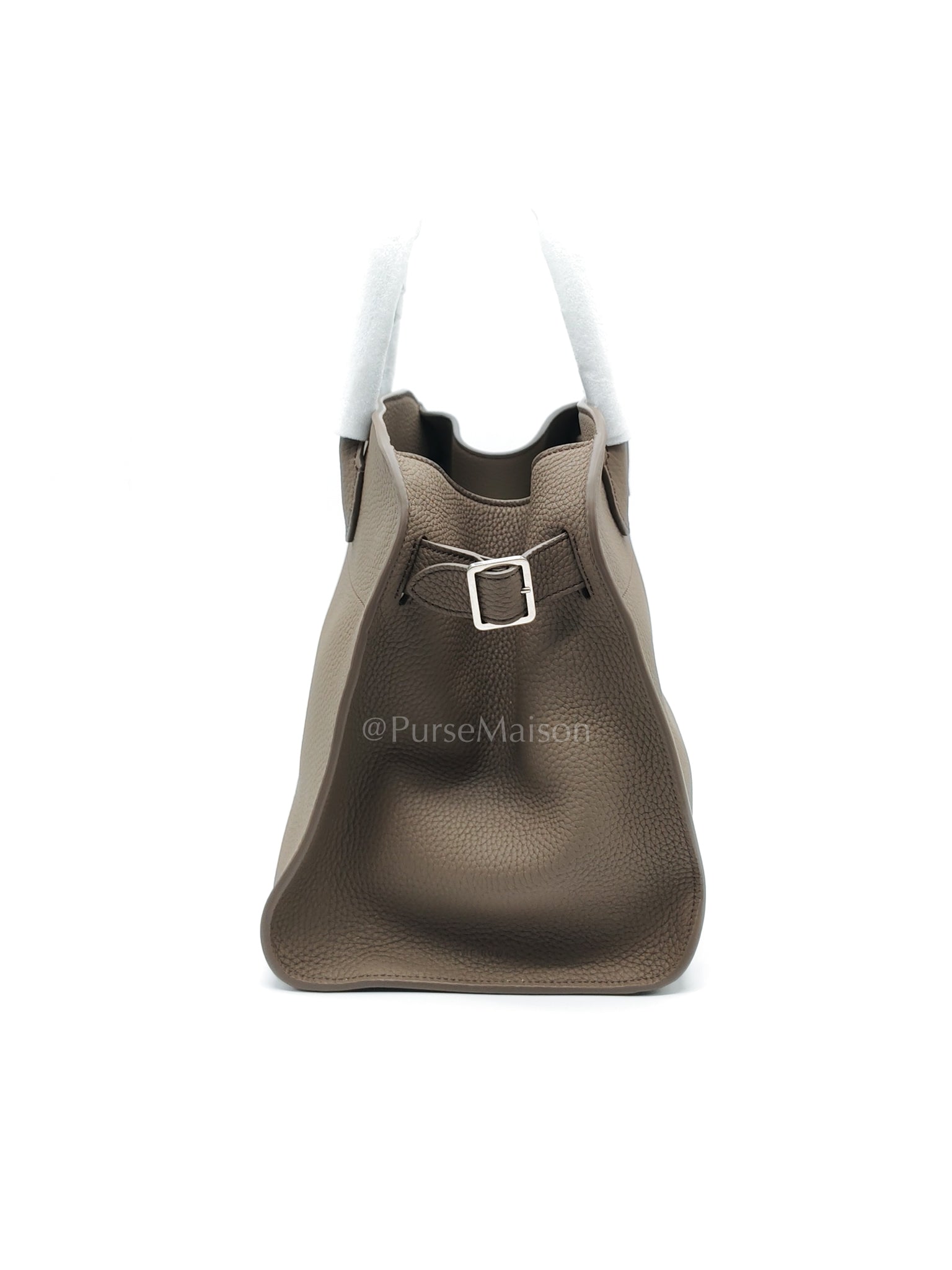 Soft Marguax 12 Matte Smoke Toupe Calfskin Leather | Purse Maison Luxury Bags Shop