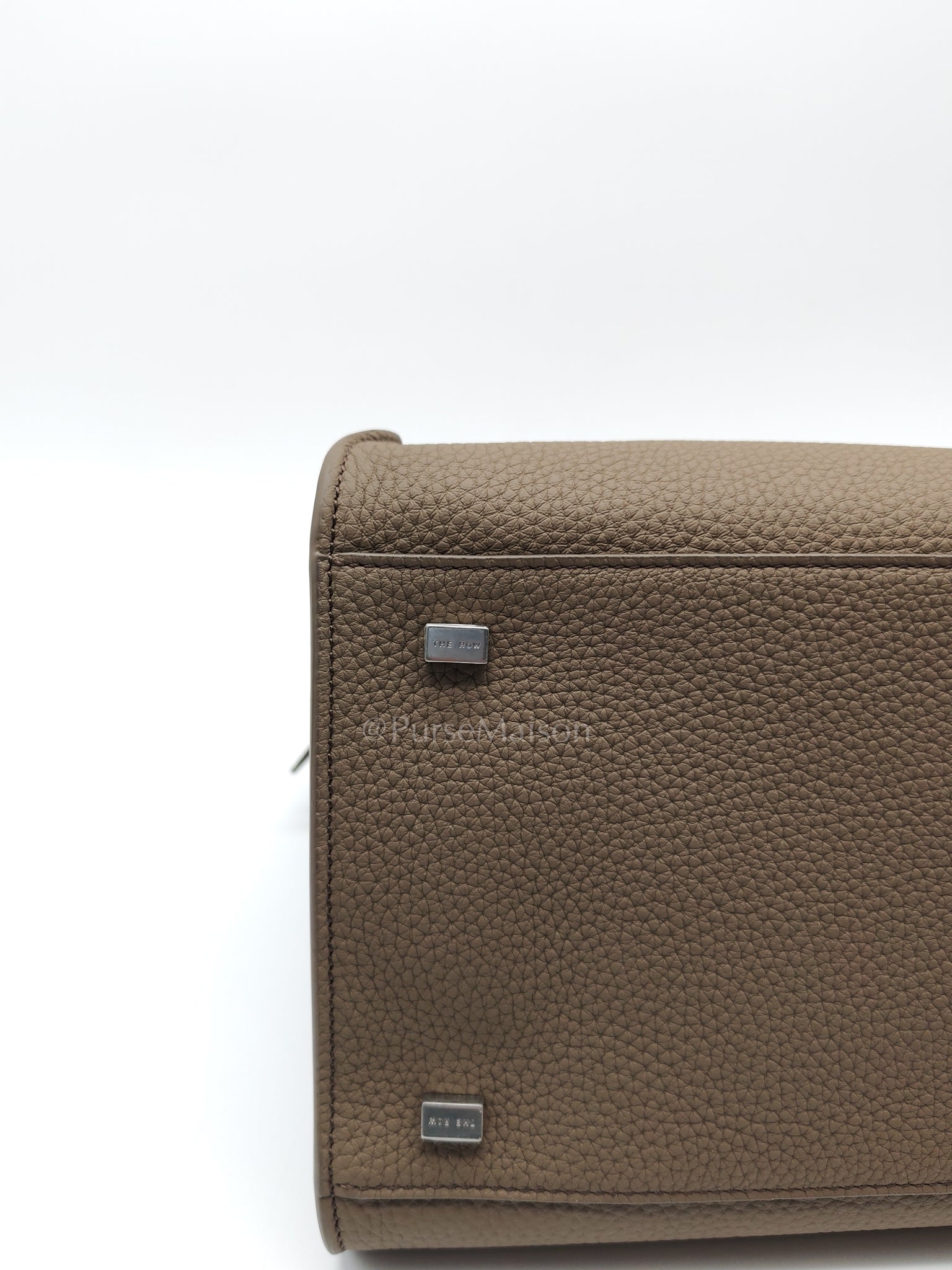 Soft Marguax 12 Matte Smoke Toupe Calfskin Leather | Purse Maison Luxury Bags Shop