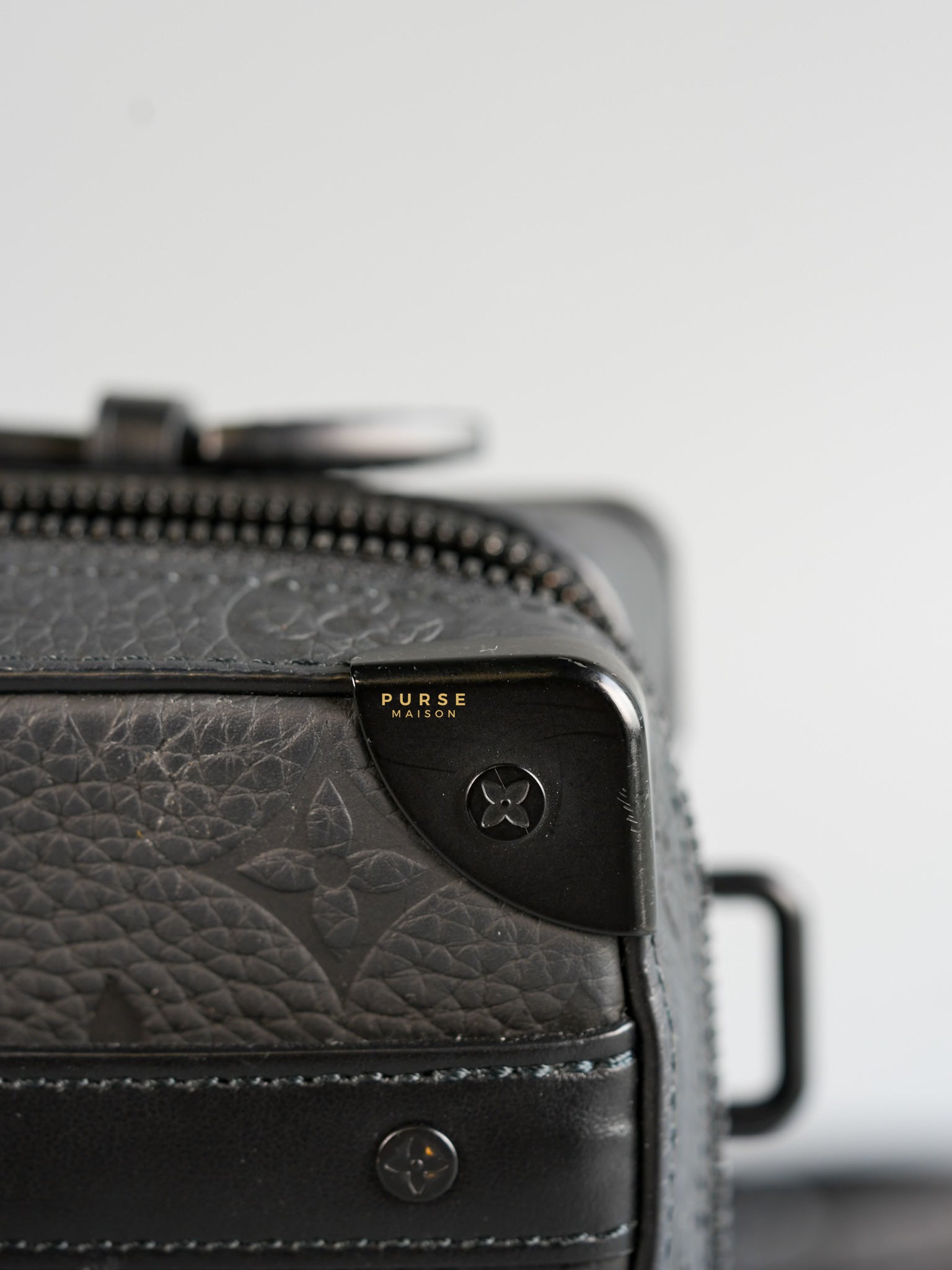 Soft Trunk Black Taurillion Monogram (microchip) | Purse Maison Luxury Bags Shop