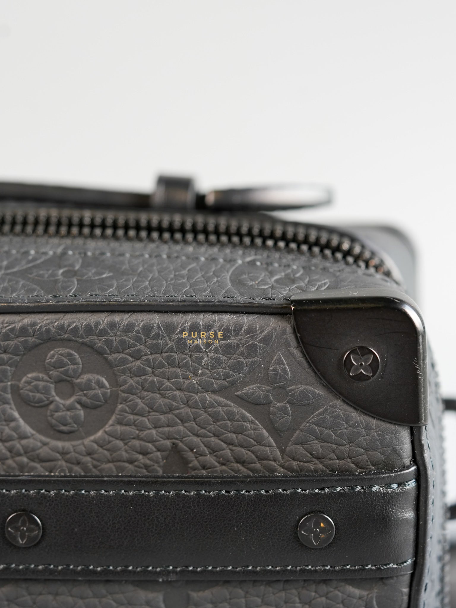 Soft Trunk Black Taurillion Monogram (microchip) | Purse Maison Luxury Bags Shop