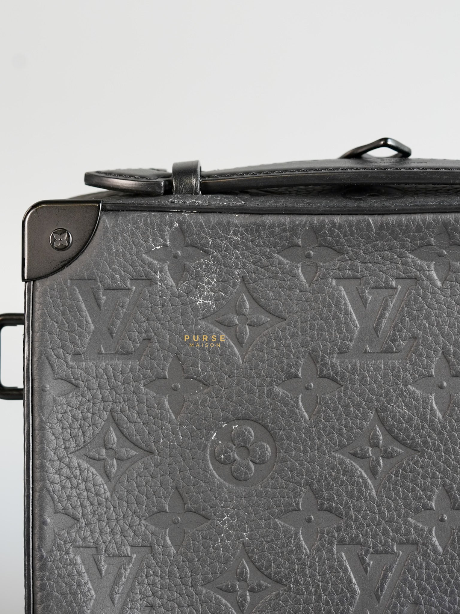 Soft Trunk Black Taurillion Monogram (microchip) | Purse Maison Luxury Bags Shop