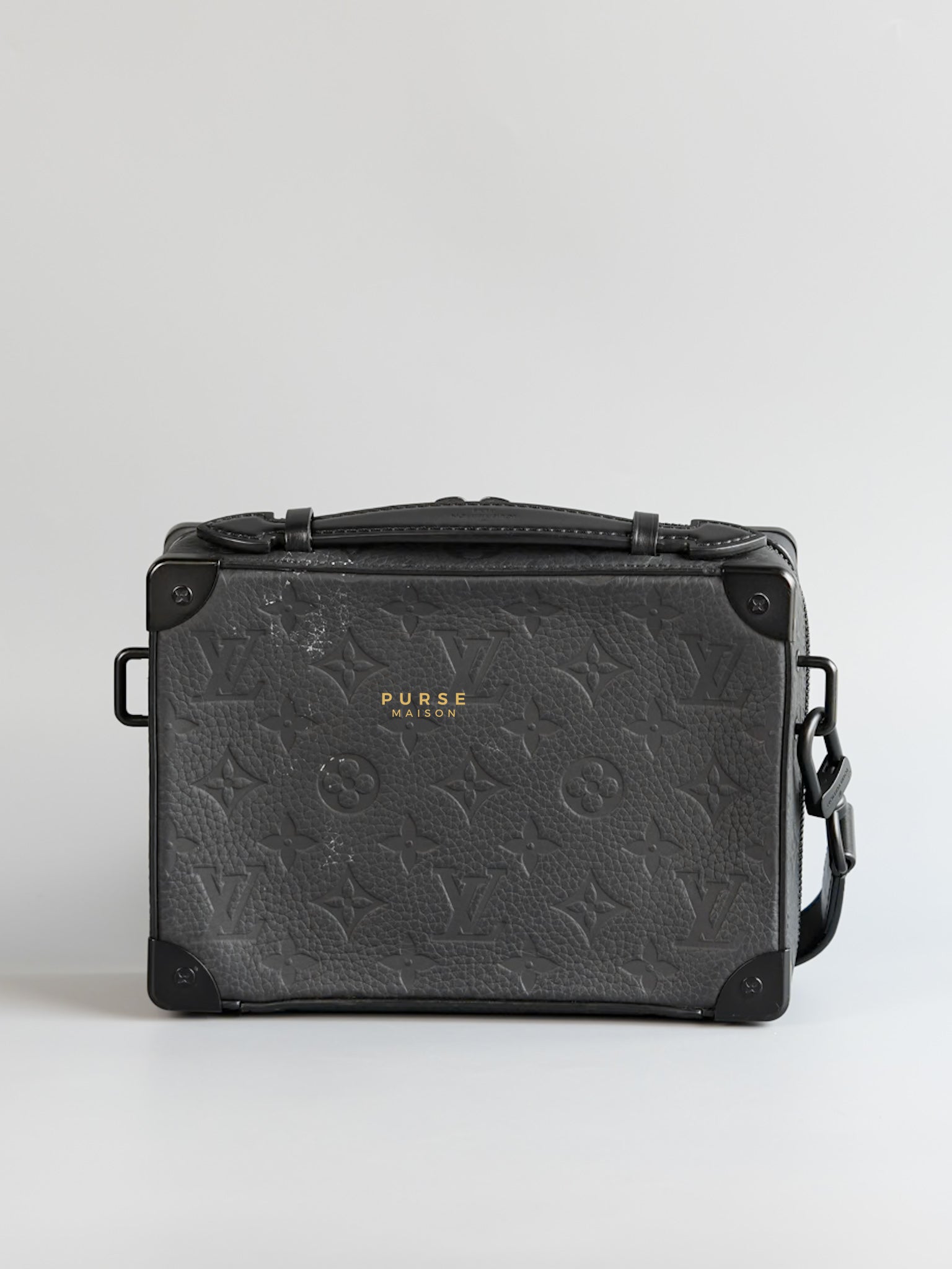 Soft Trunk Black Taurillion Monogram (microchip) | Purse Maison Luxury Bags Shop